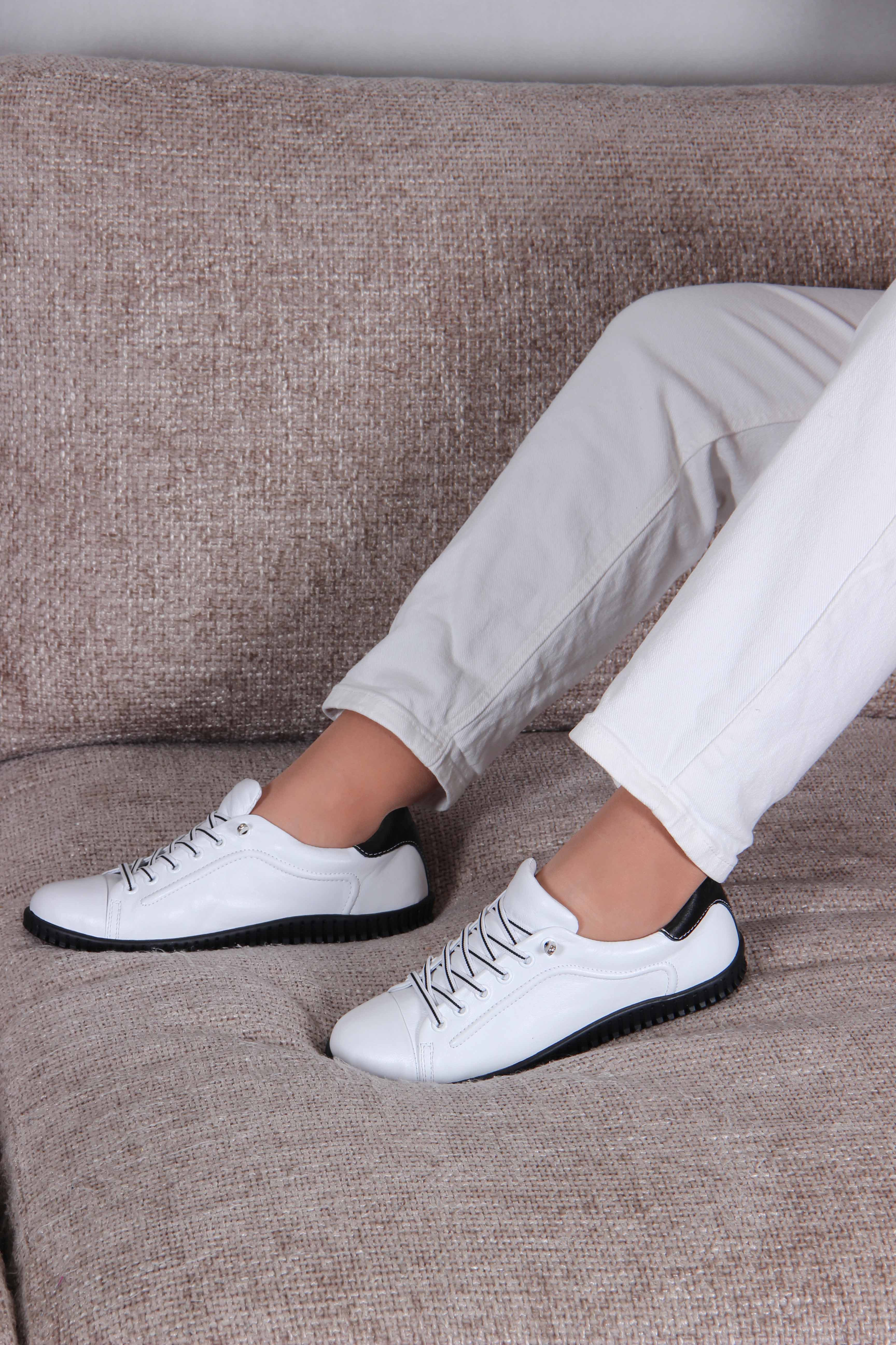 картинка Кеды ED'ART 157.8000'bl. Белый-черный от интернет магазина