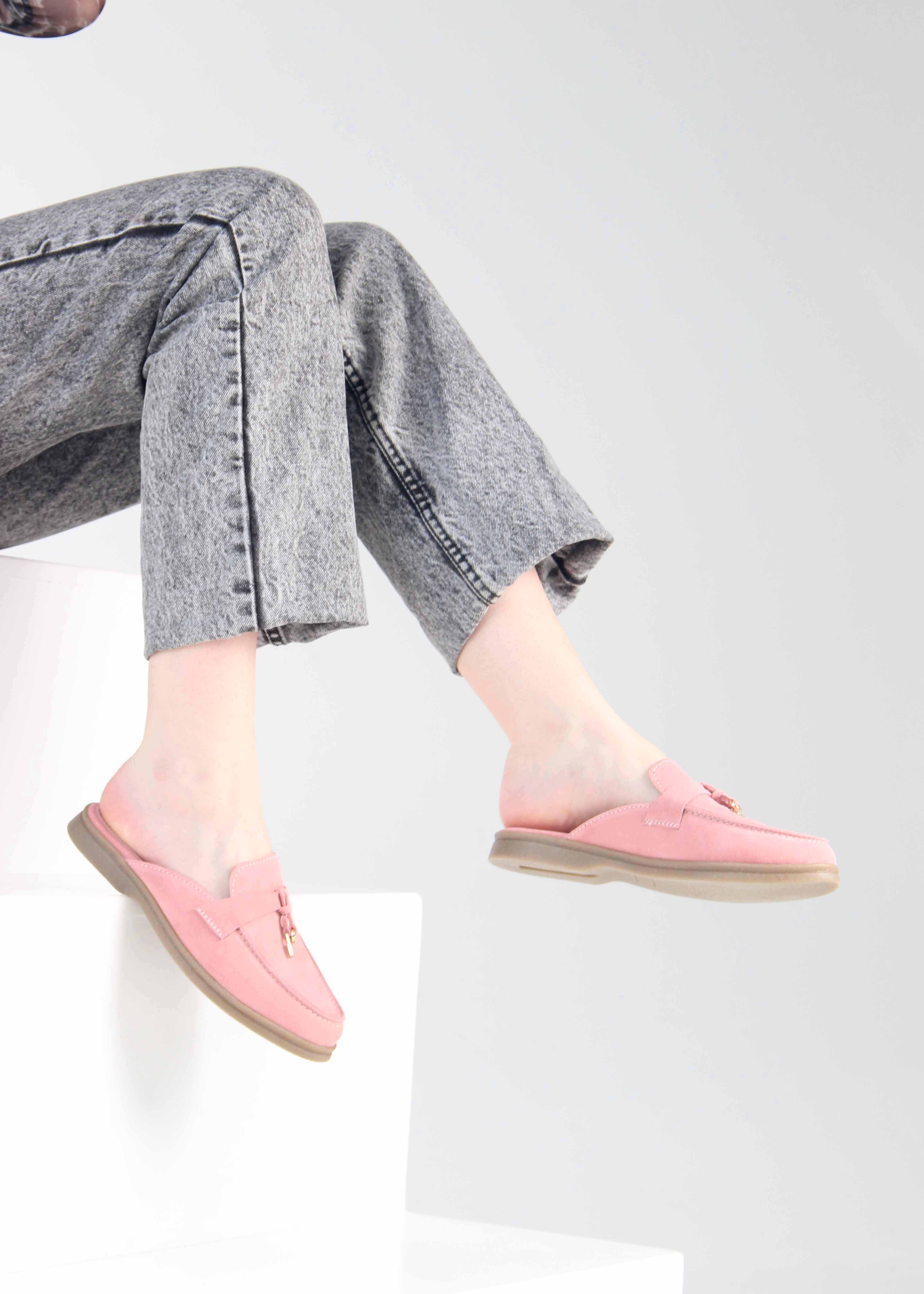 картинка Мюли ED'ART 1070.2614'be. розовый замша от интернет магазина