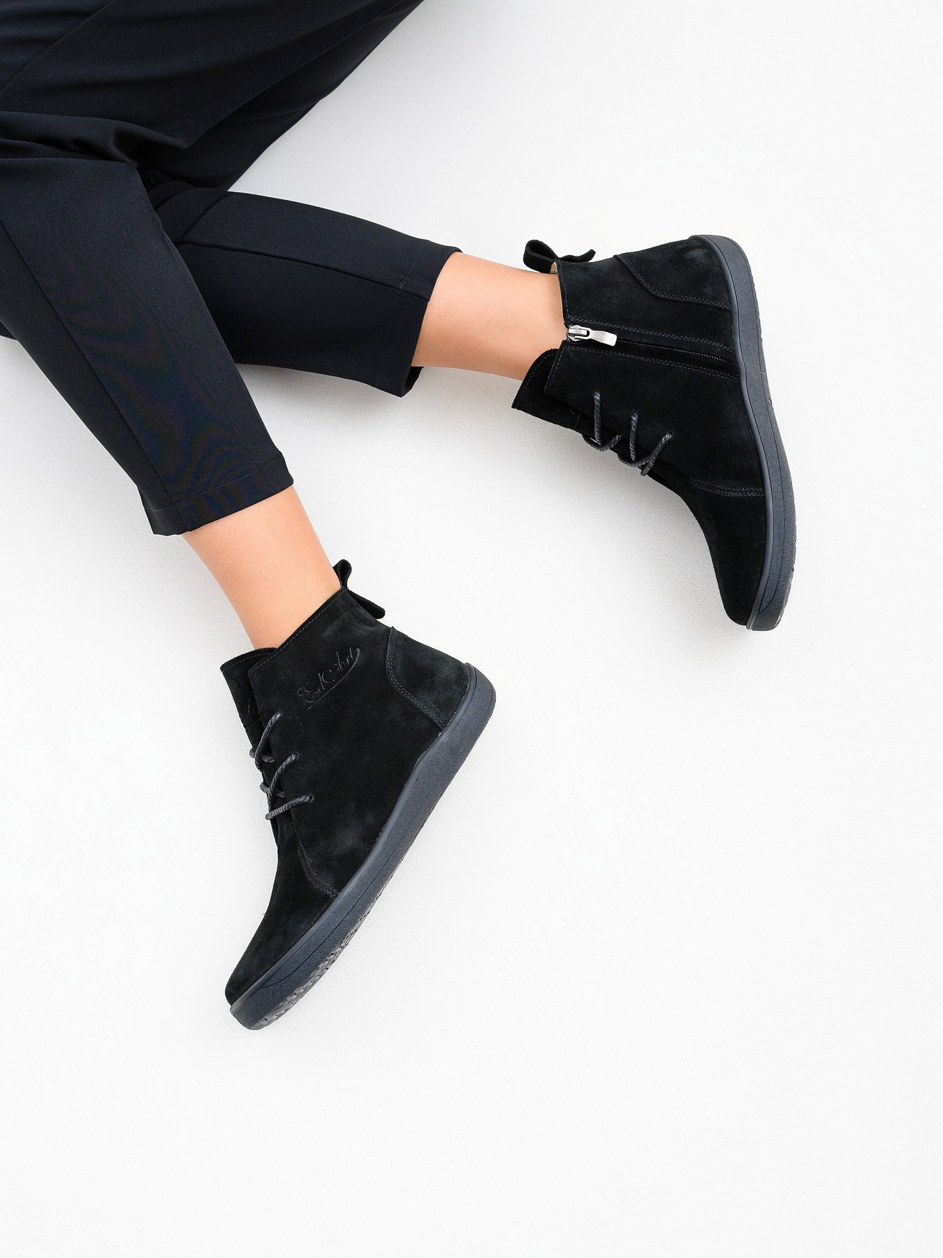 картинка Босоногие ботинки ED'ART 352.K.NATA'bl.Черная замша от интернет магазина