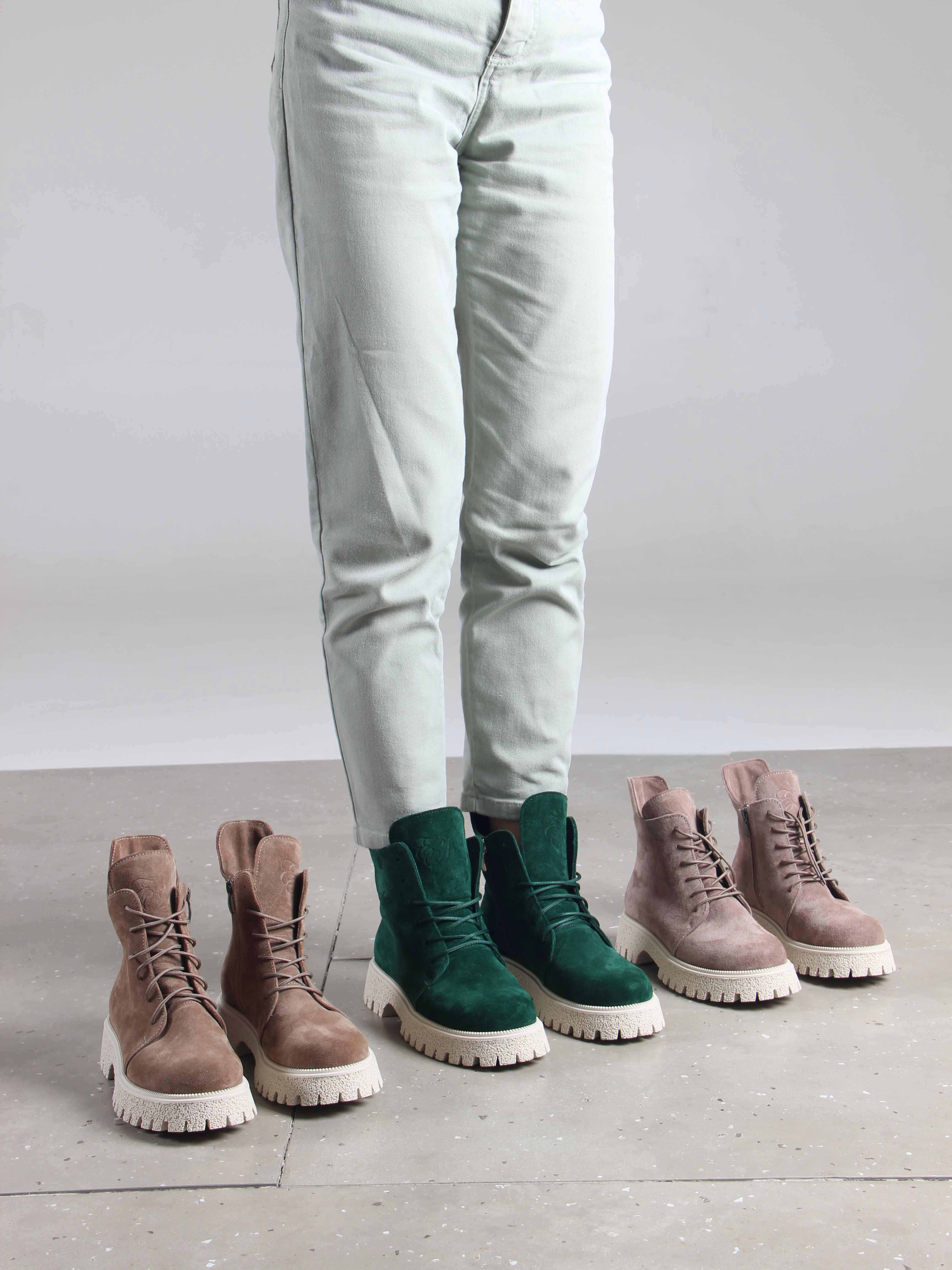 картинка Ботинки ED'ART 228.V.1541'be. Капучино замша от интернет магазина