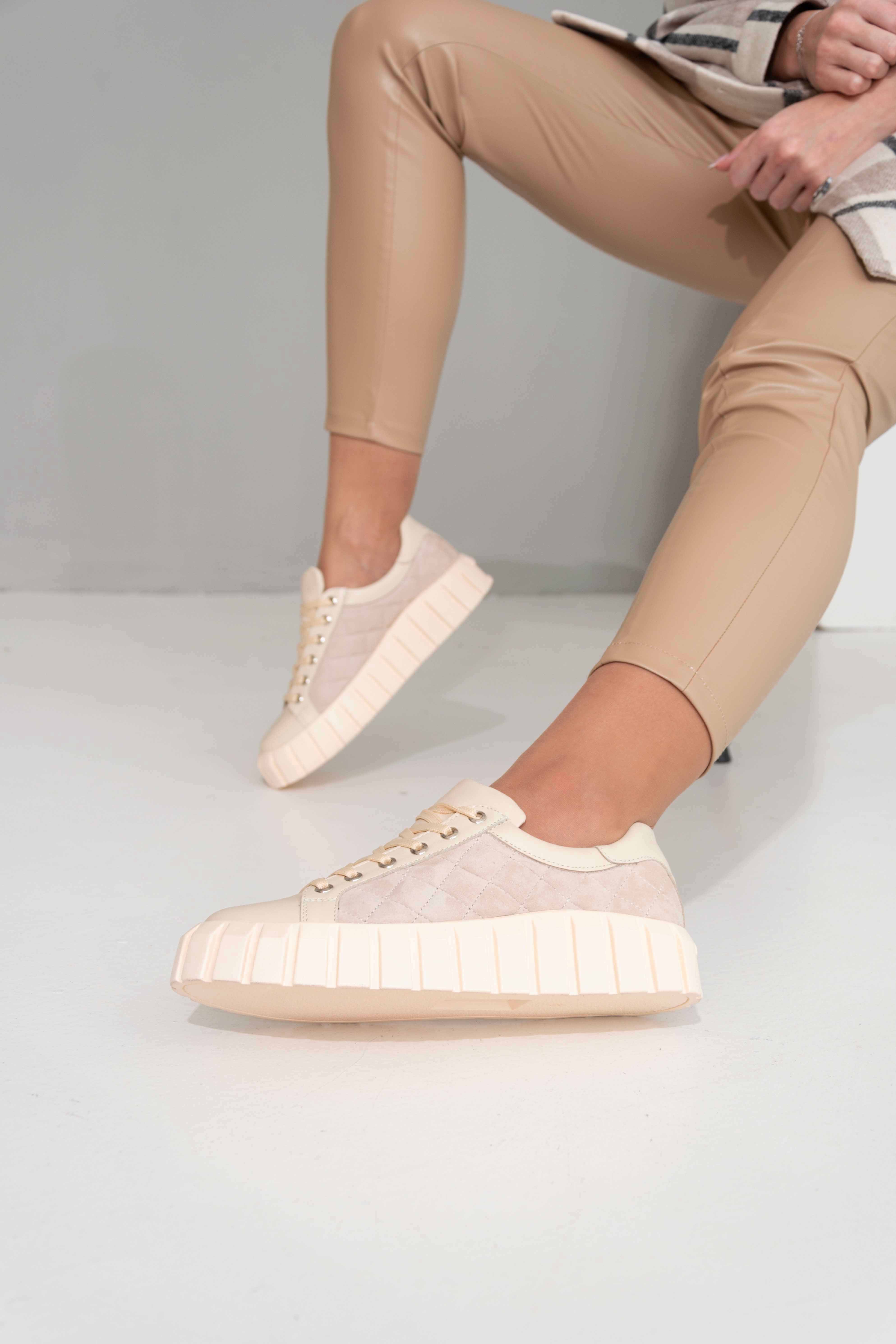 картинка Кеды ED'ART 146.91505'pu.Бежевый от интернет магазина