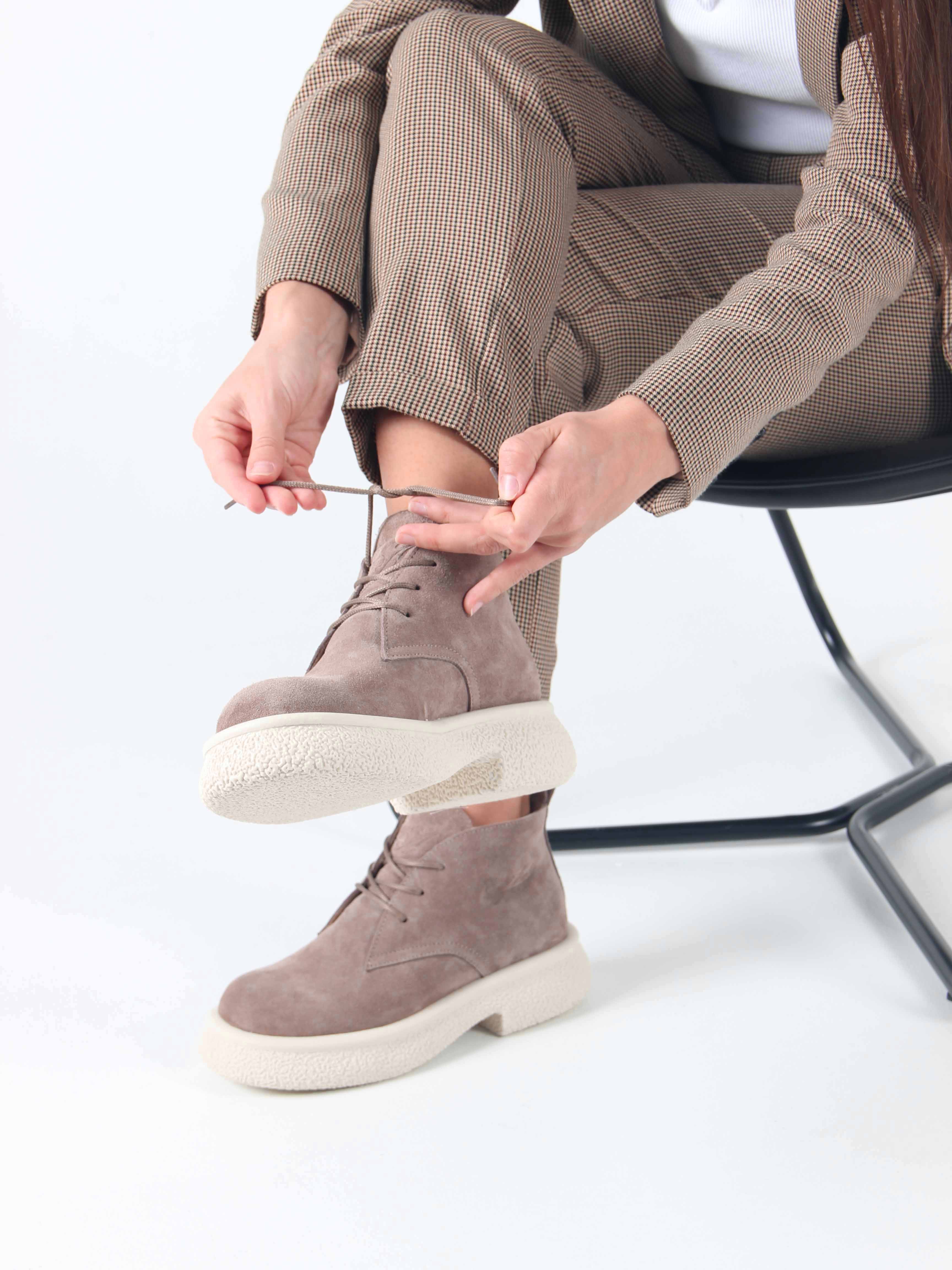 картинка Ботинки ED'ART 308.агата'w. капучино замш от интернет магазина