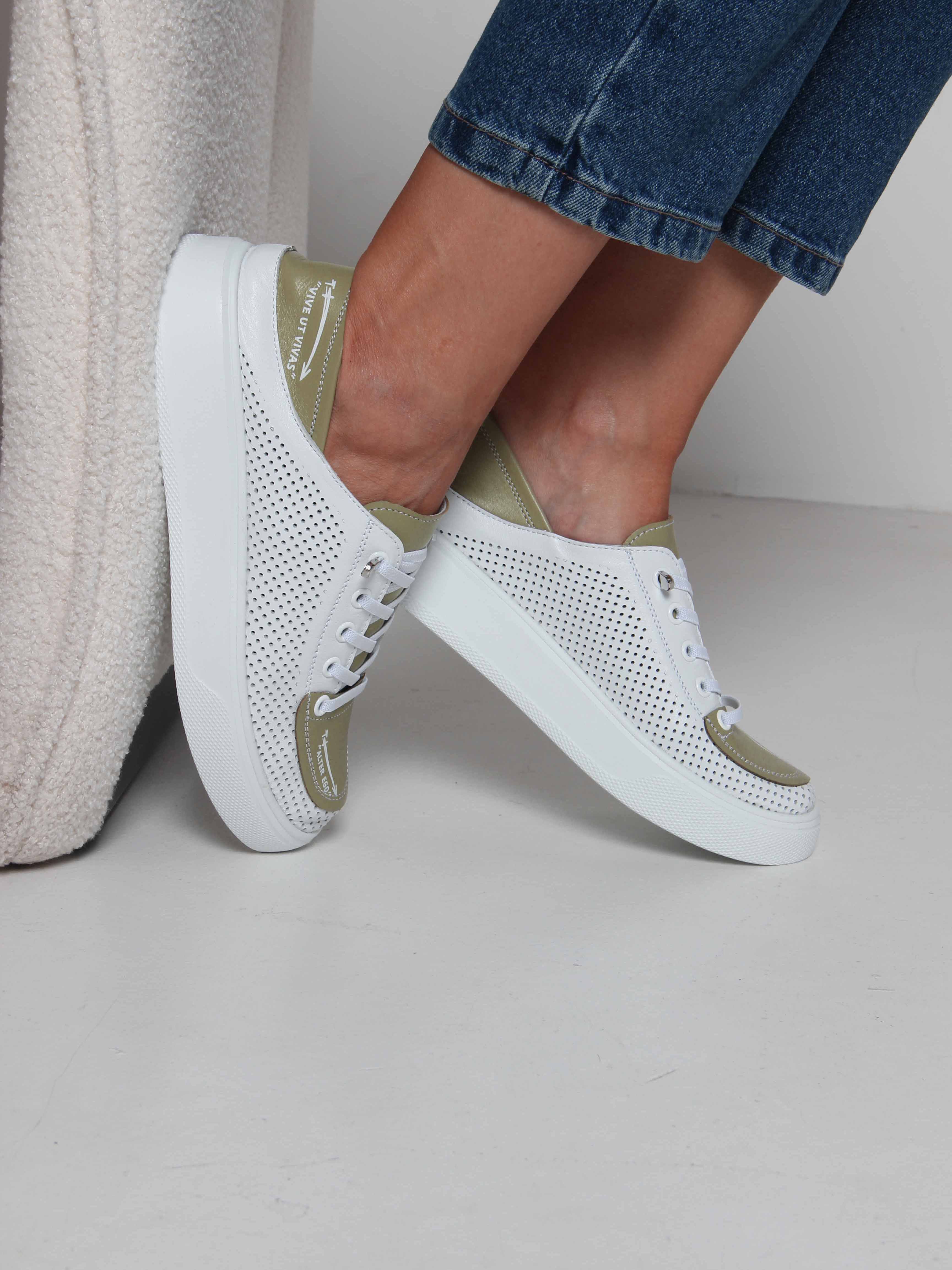 картинка Кеды ED'ART 163.P.LusiR2'w.Белый авокадо от интернет магазина