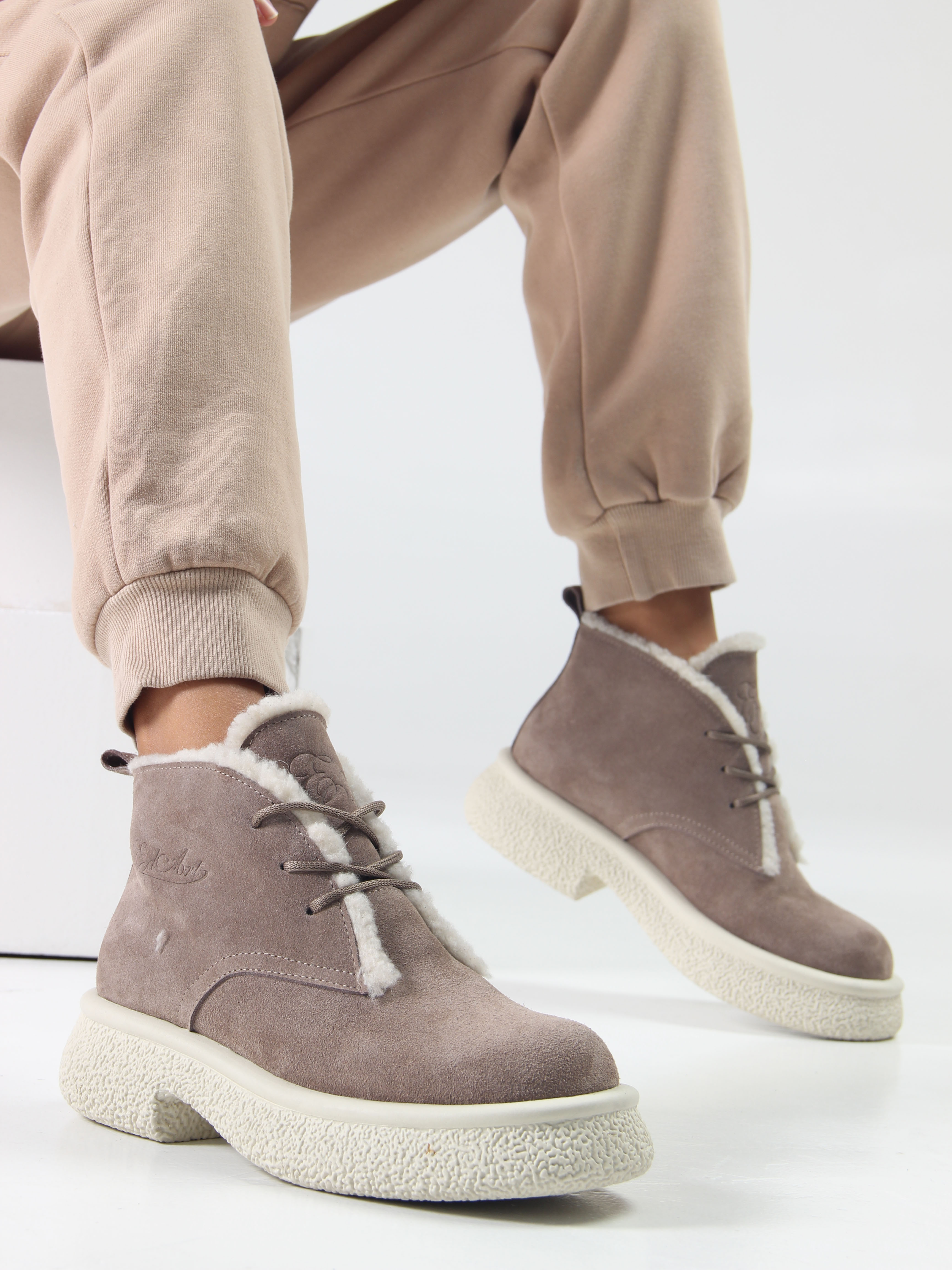 картинка Ботинки ED'ART 308.агата'w. капучино замша от интернет магазина