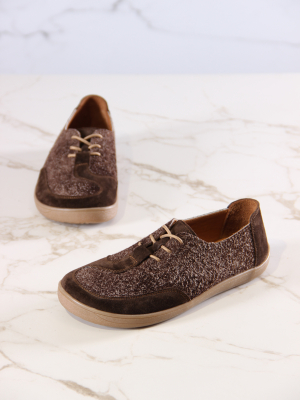 Кеды ED'ART 188.nata'br.Коричневый джангл+коричневая замша