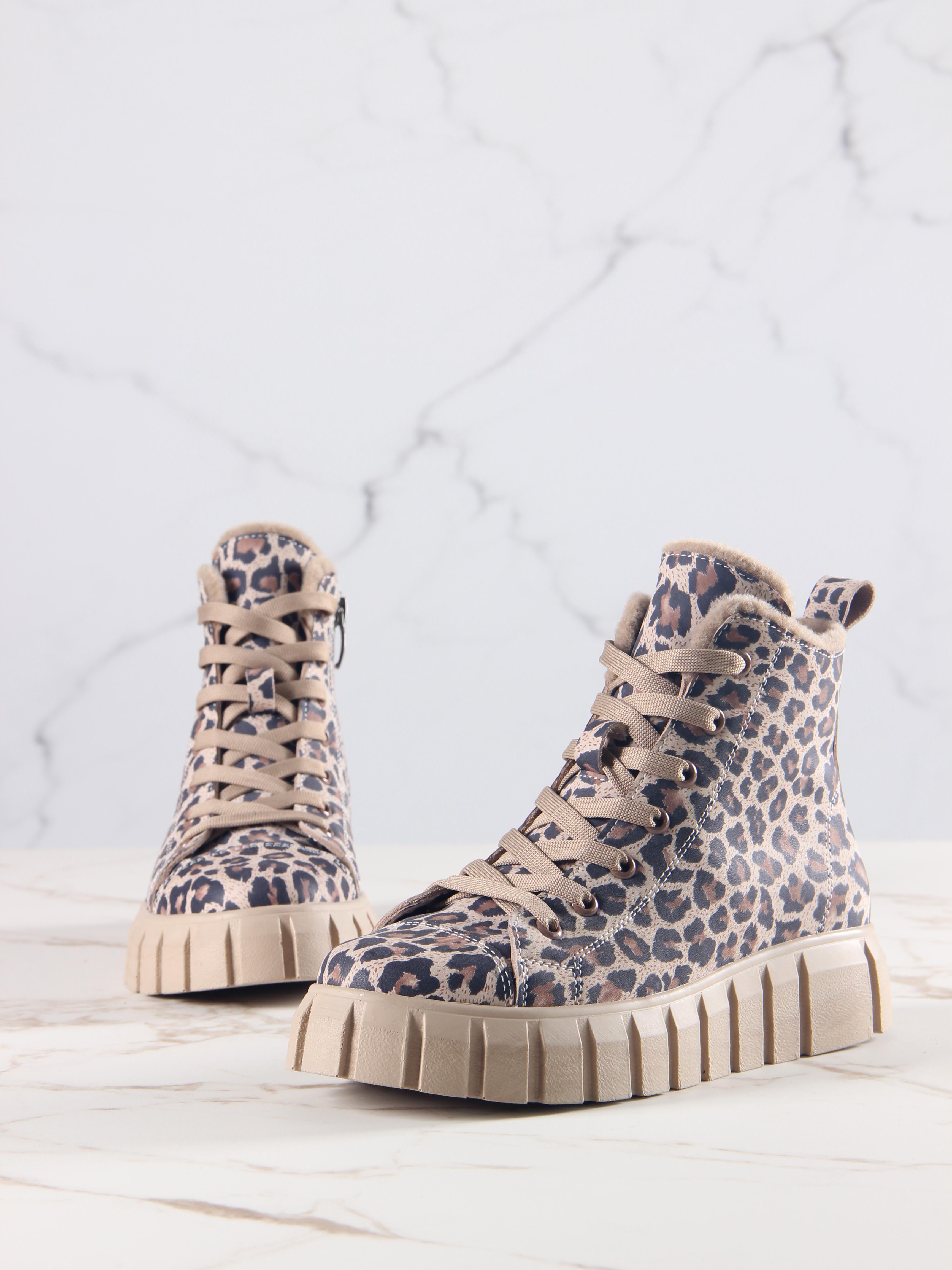 картинка Ботинки ED'ART 217.91505'be. бежевый леопард от интернет магазина