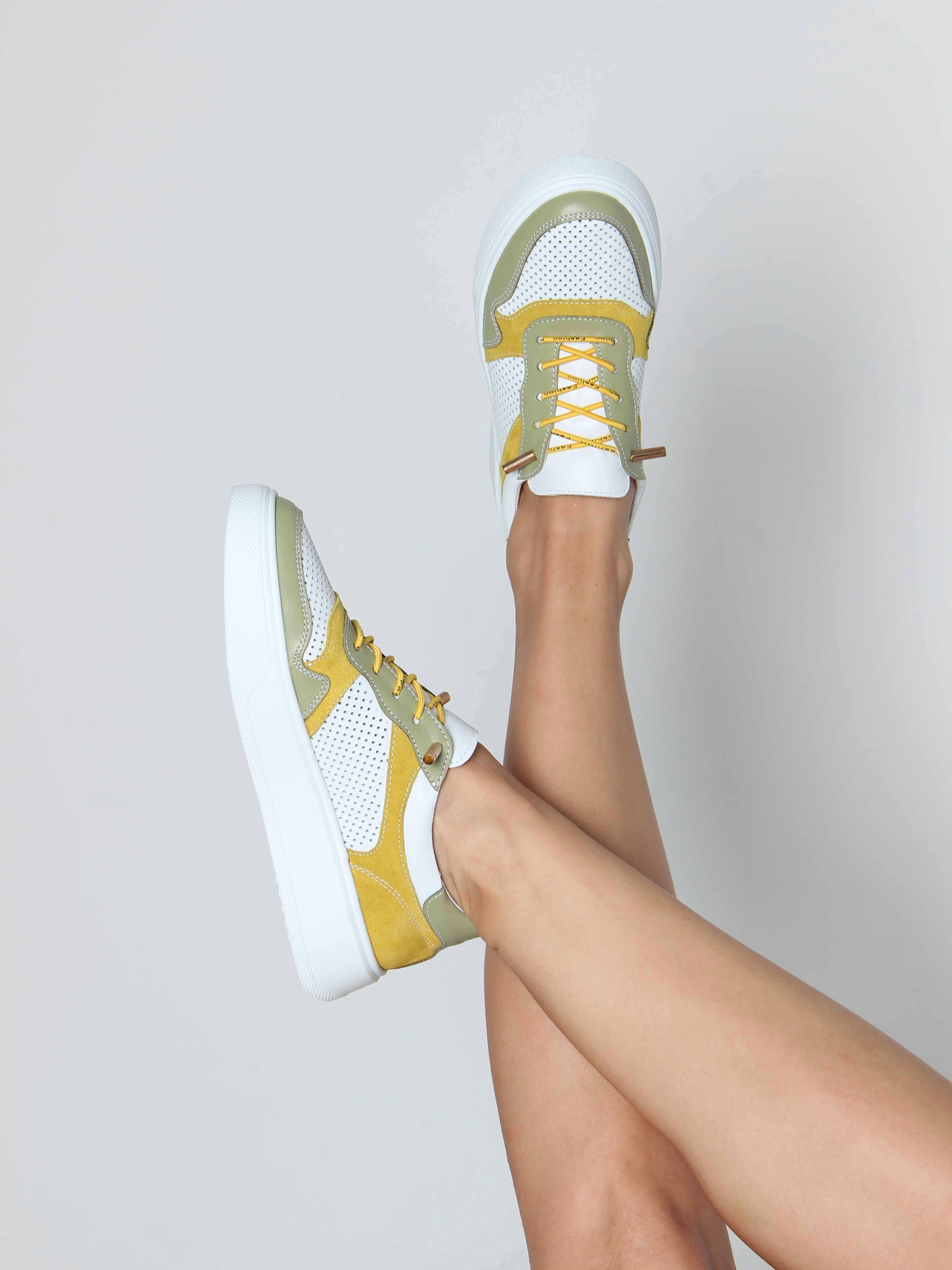 картинка Кеды ED'ART 149.LusiR2'w. Авокадо желтый от интернет магазина