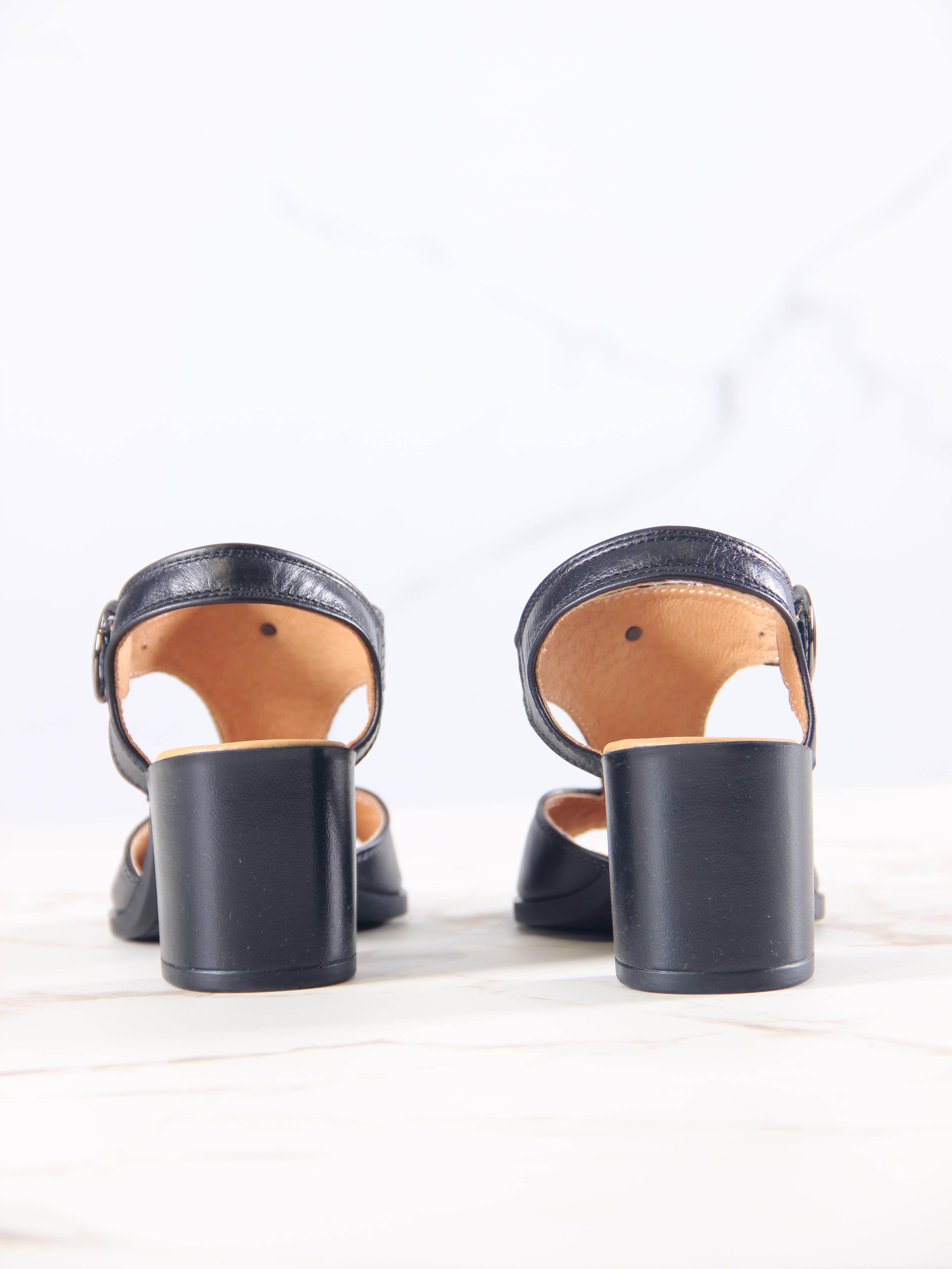 картинка Босоножки ED'ART 6001.624'bl. Черный энгерек от интернет магазина