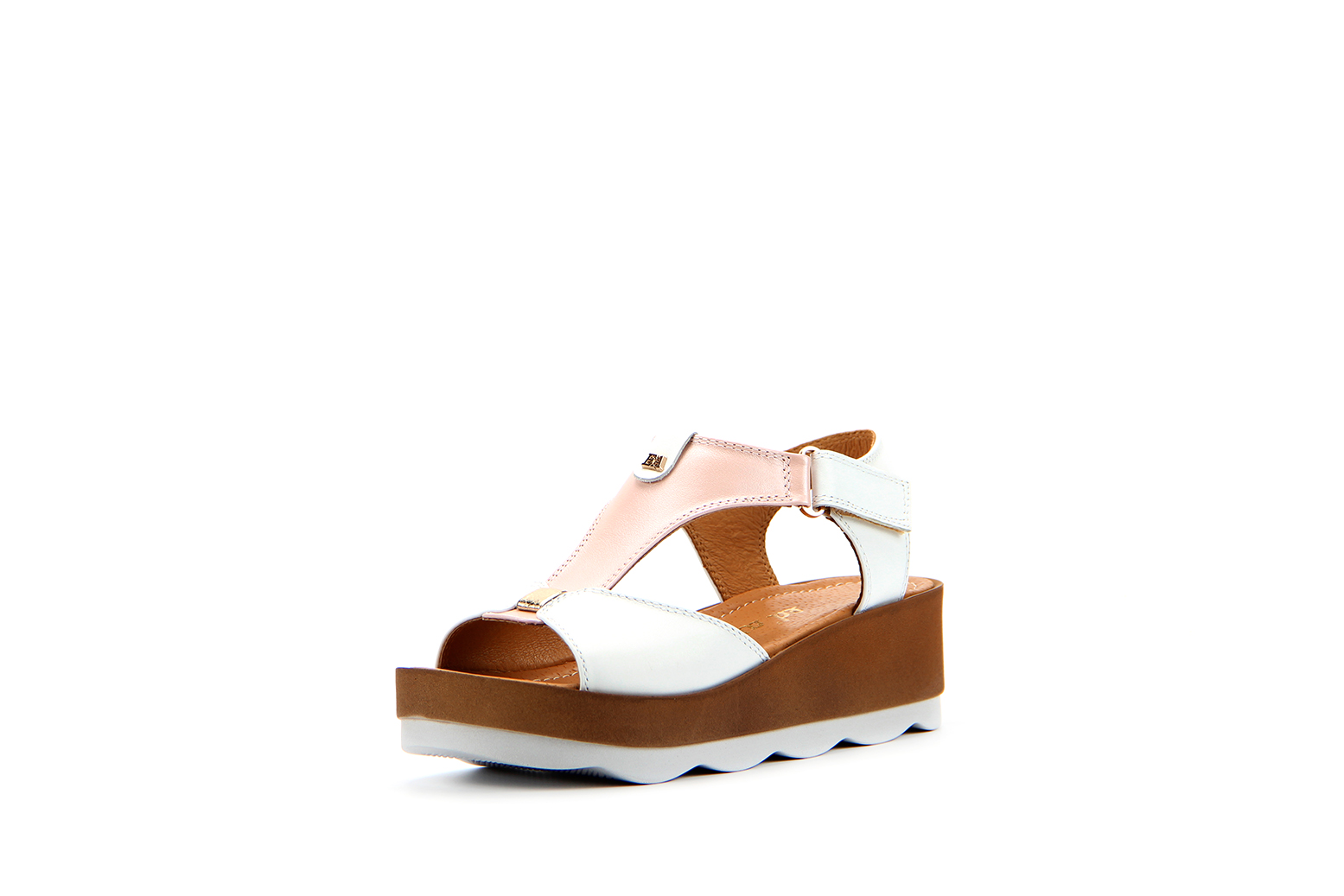 картинка Босоножки ED'ART 2001.228'be.white-pink R от интернет магазина