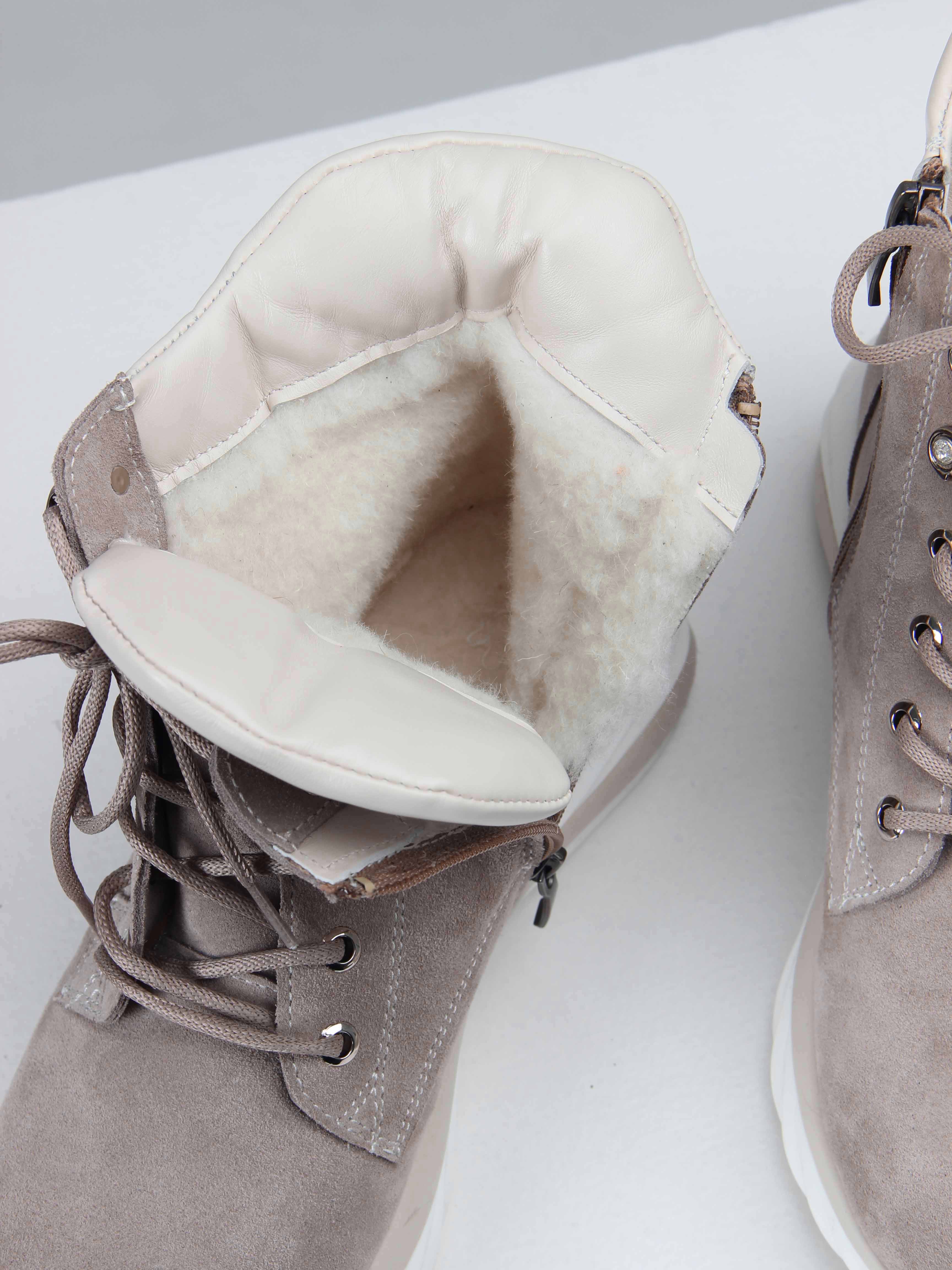 картинка Ботинки ED'ART 261.uno2'w. каменный замша от интернет магазина