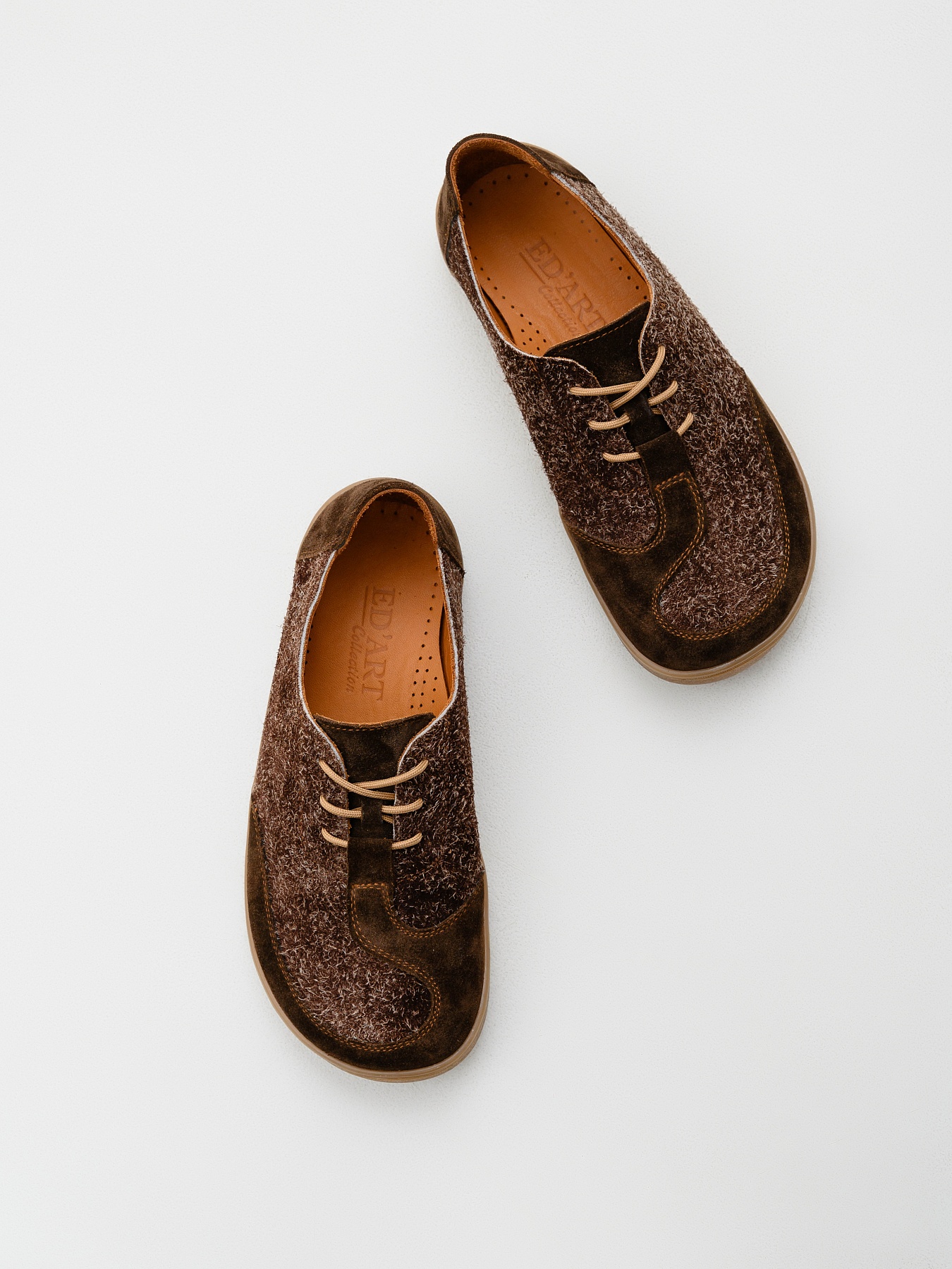 картинка Босоногие туфли ED'ART 188.nata'br.Коричневый джангл+коричневая замша от интернет магазина