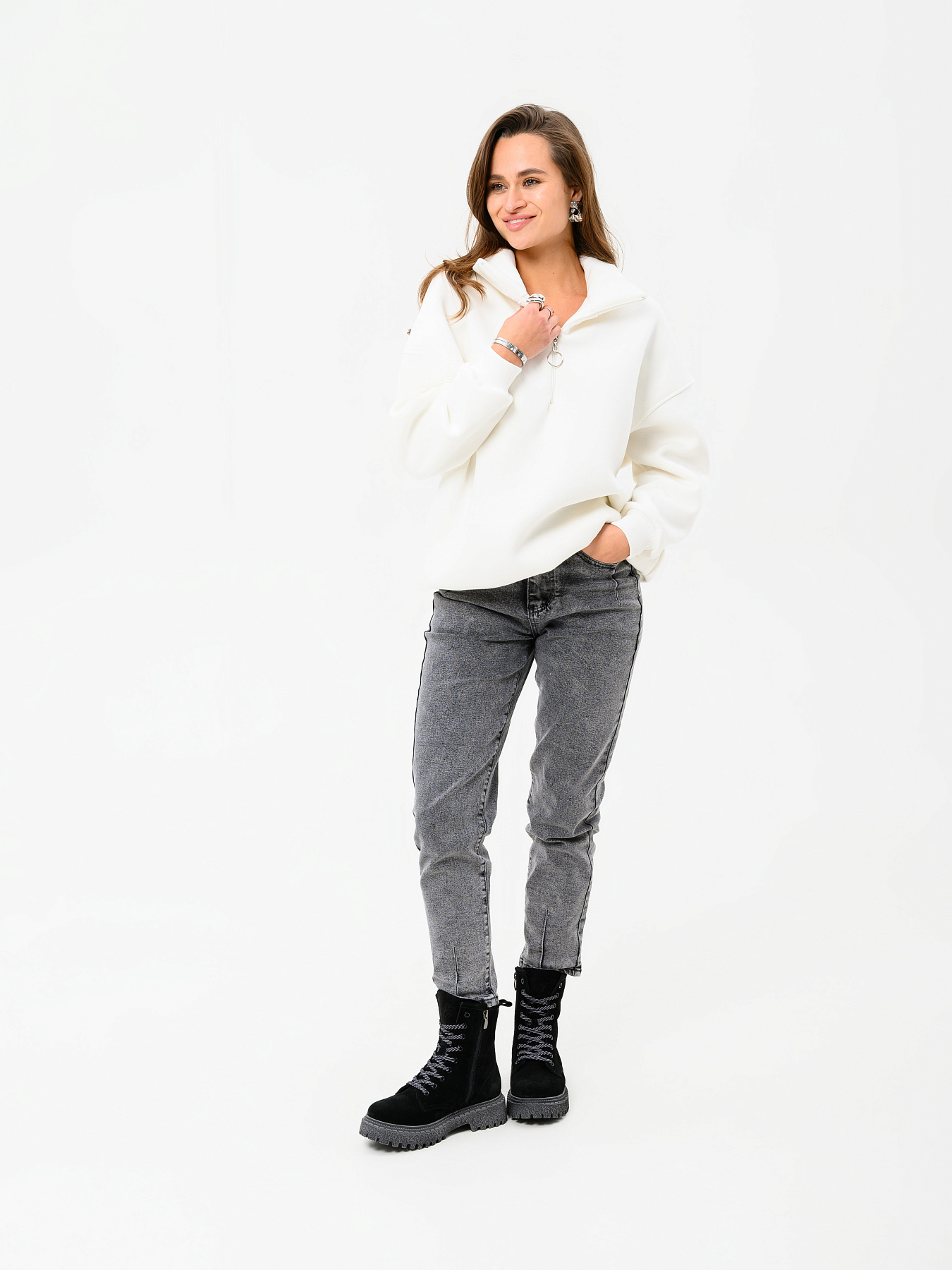 картинка Ботинки ED'ART 327.22511'gr. Черные замша от интернет магазина