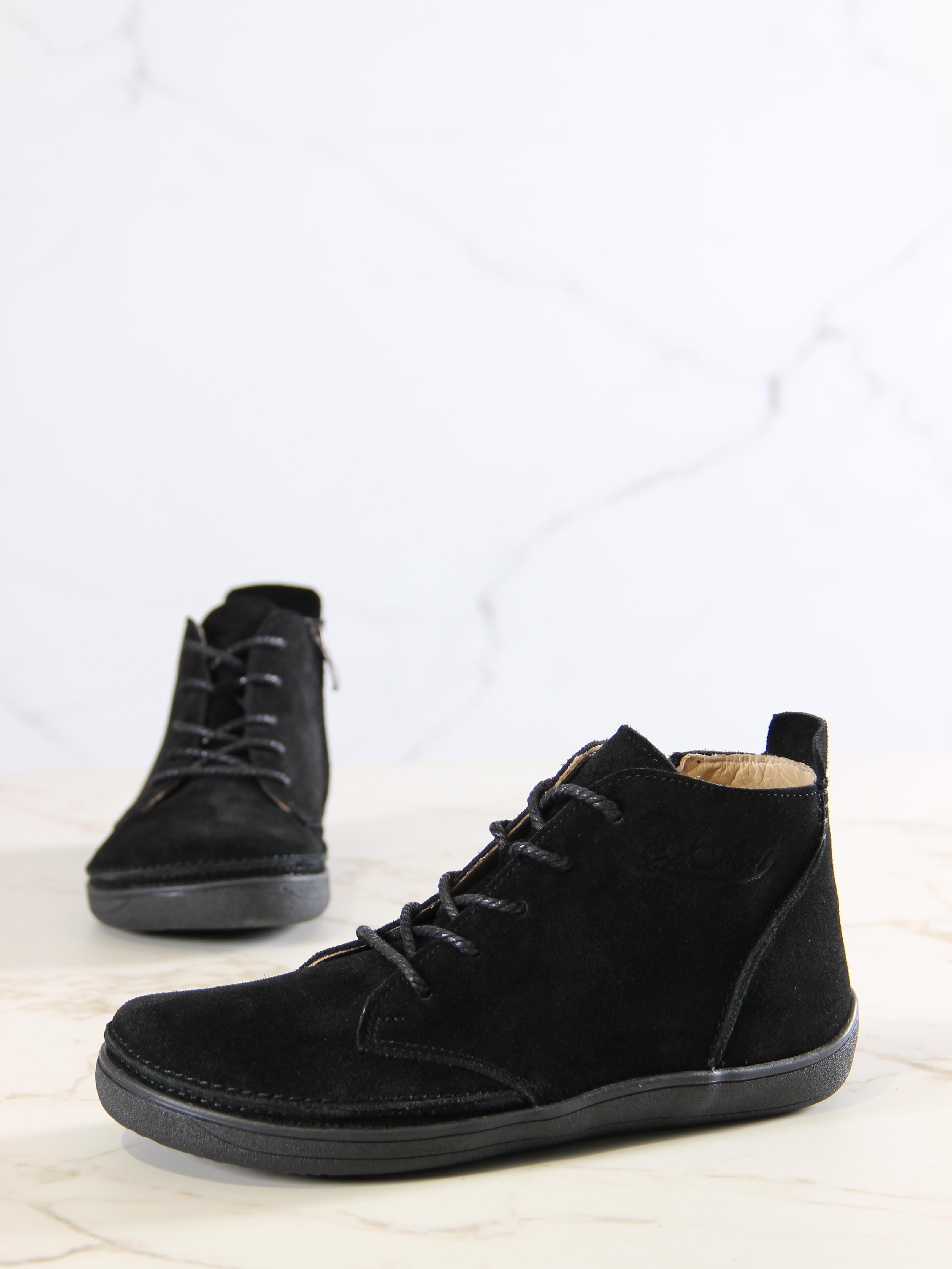 картинка Босоногие ботинки  ED'ART 210.NATA'bl.Черная замша от интернет магазина