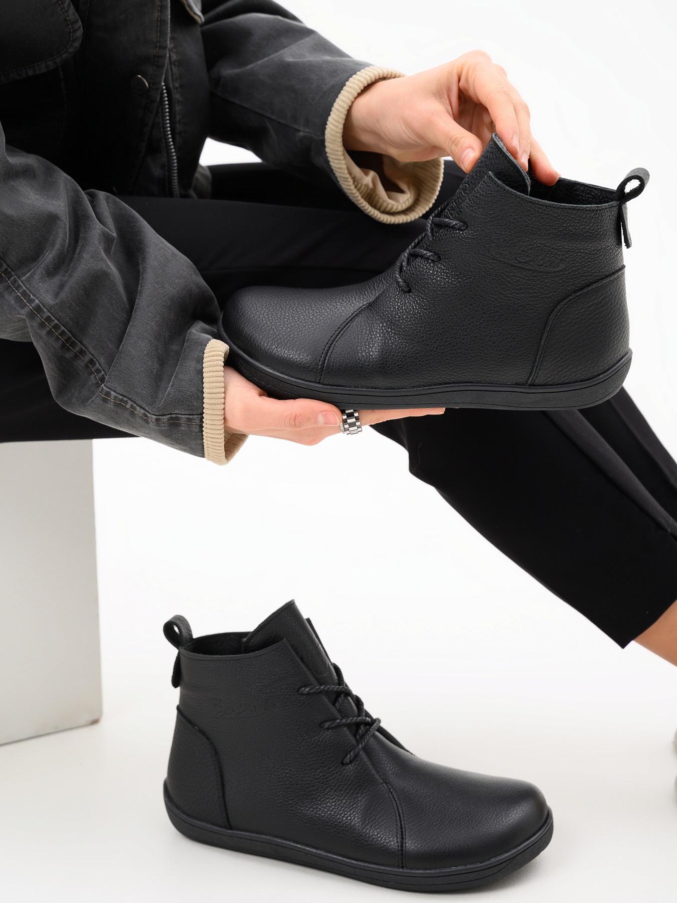 картинка Босоногие ботинки  ED'ART 352.NATA'bl.Черный флоттер от интернет магазина