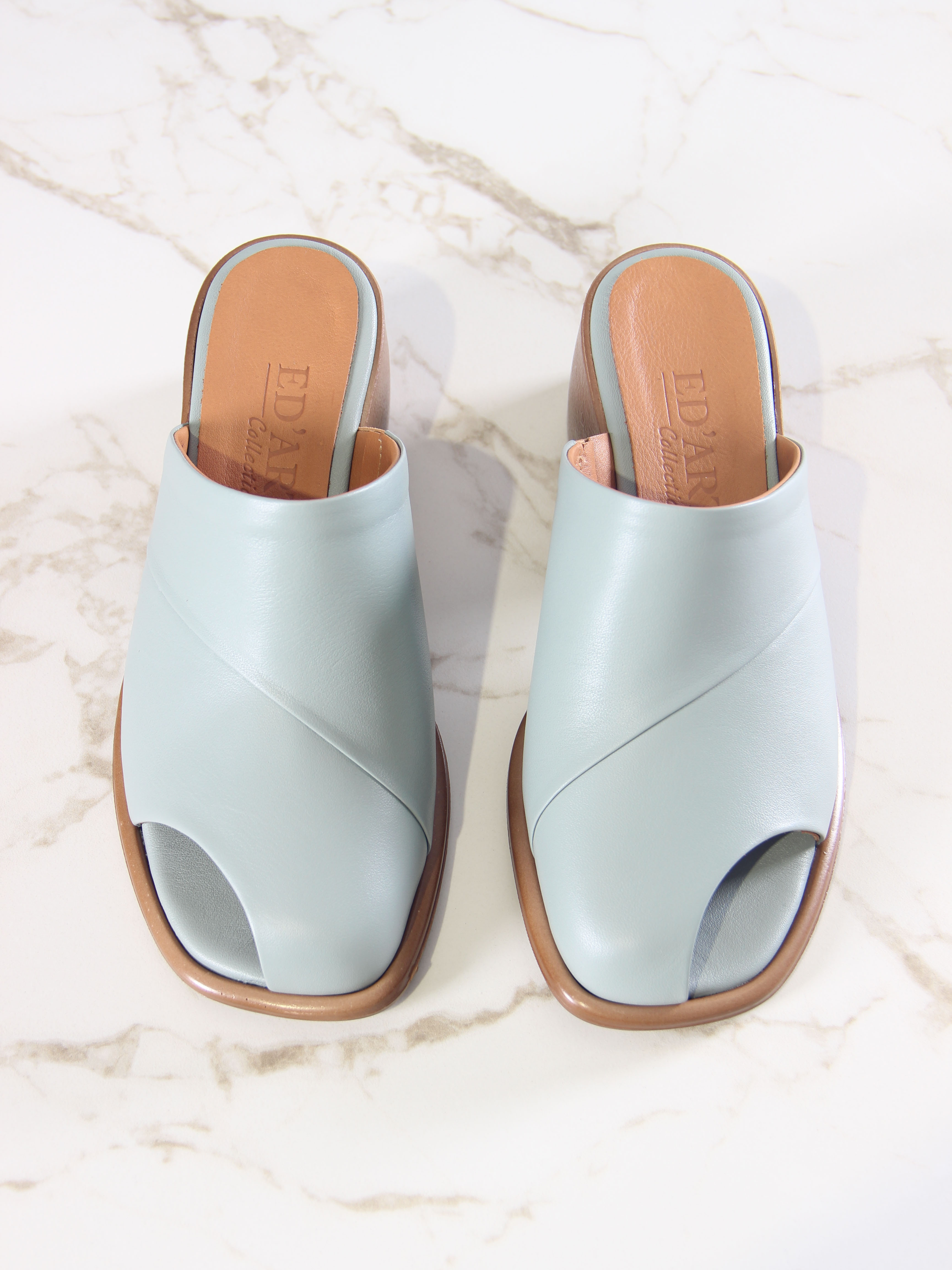 картинка Сабо ED'ART 5300.23663'be. Авокадо лион+коричневый от интернет магазина