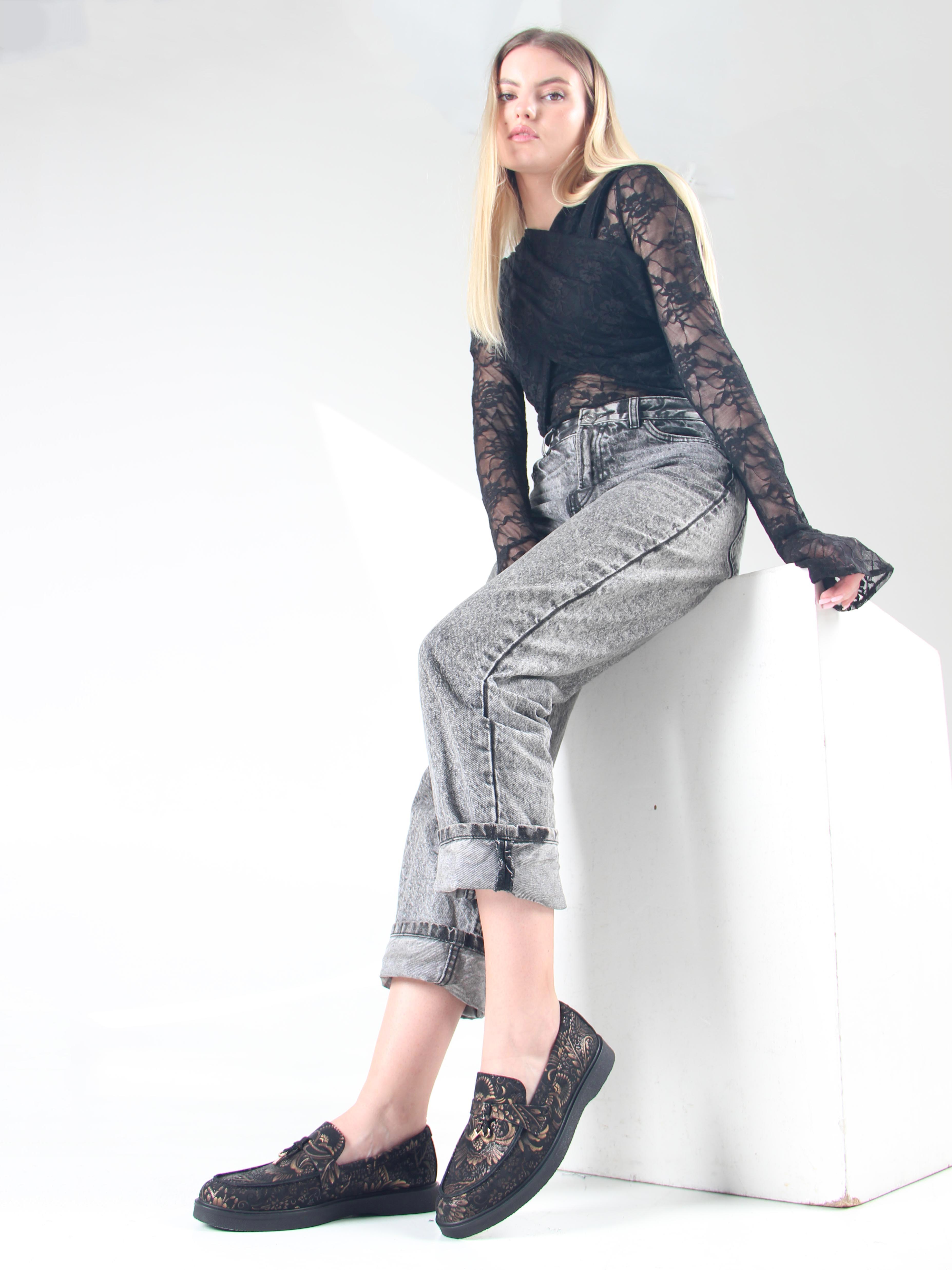 картинка Лоферы лоферы ED'ART 170.2699'bl. Черный грация от интернет магазина