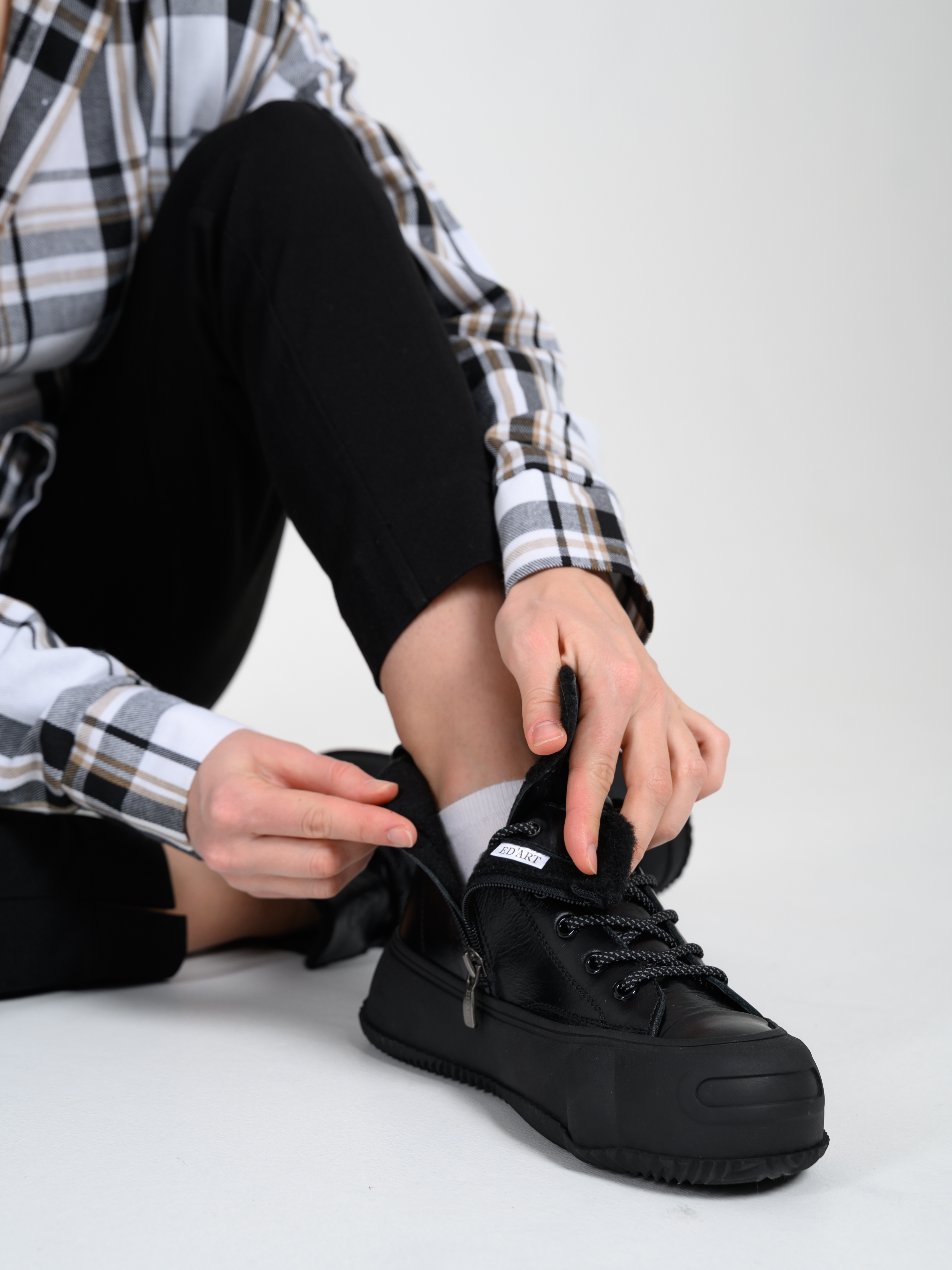 картинка Ботинки ED'ART 217.PODYUM151'bl. черный от интернет магазина