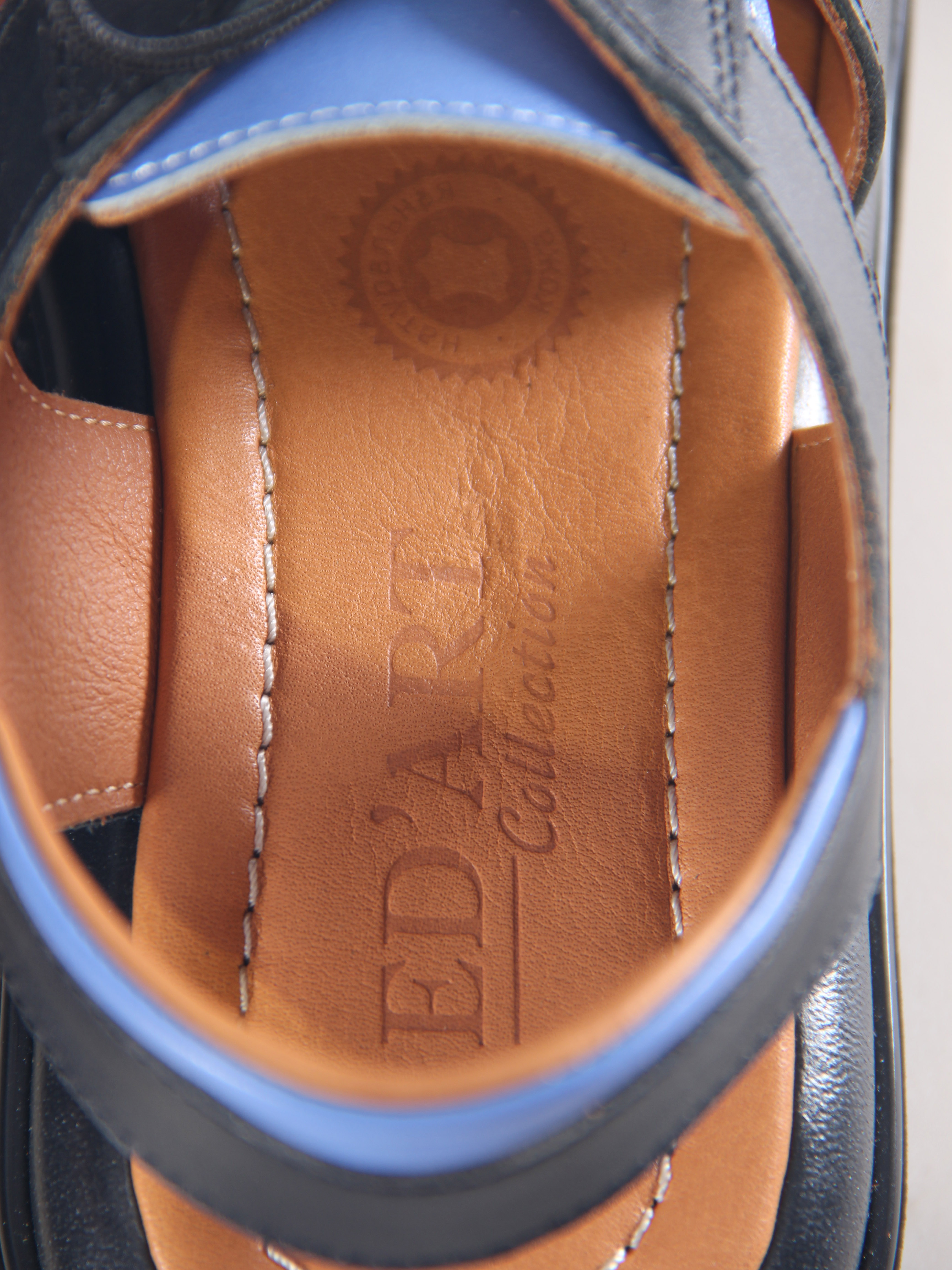 картинка Босоножки ED'ART 2029.2525'bl. Черный синий+черный от интернет магазина