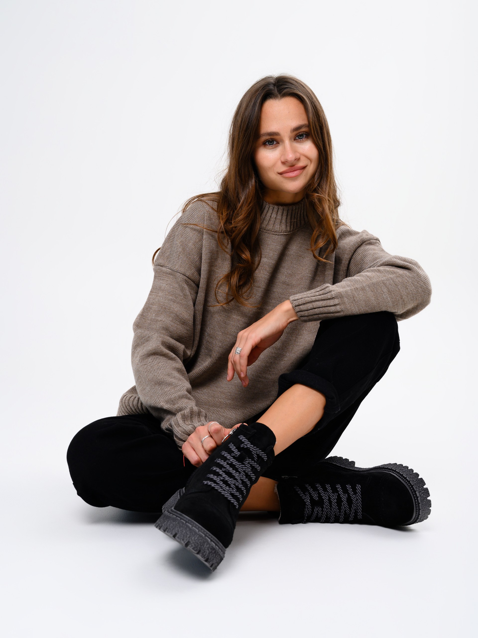 картинка Ботинки ED'ART 319.22511'gr. Черный замша от интернет магазина