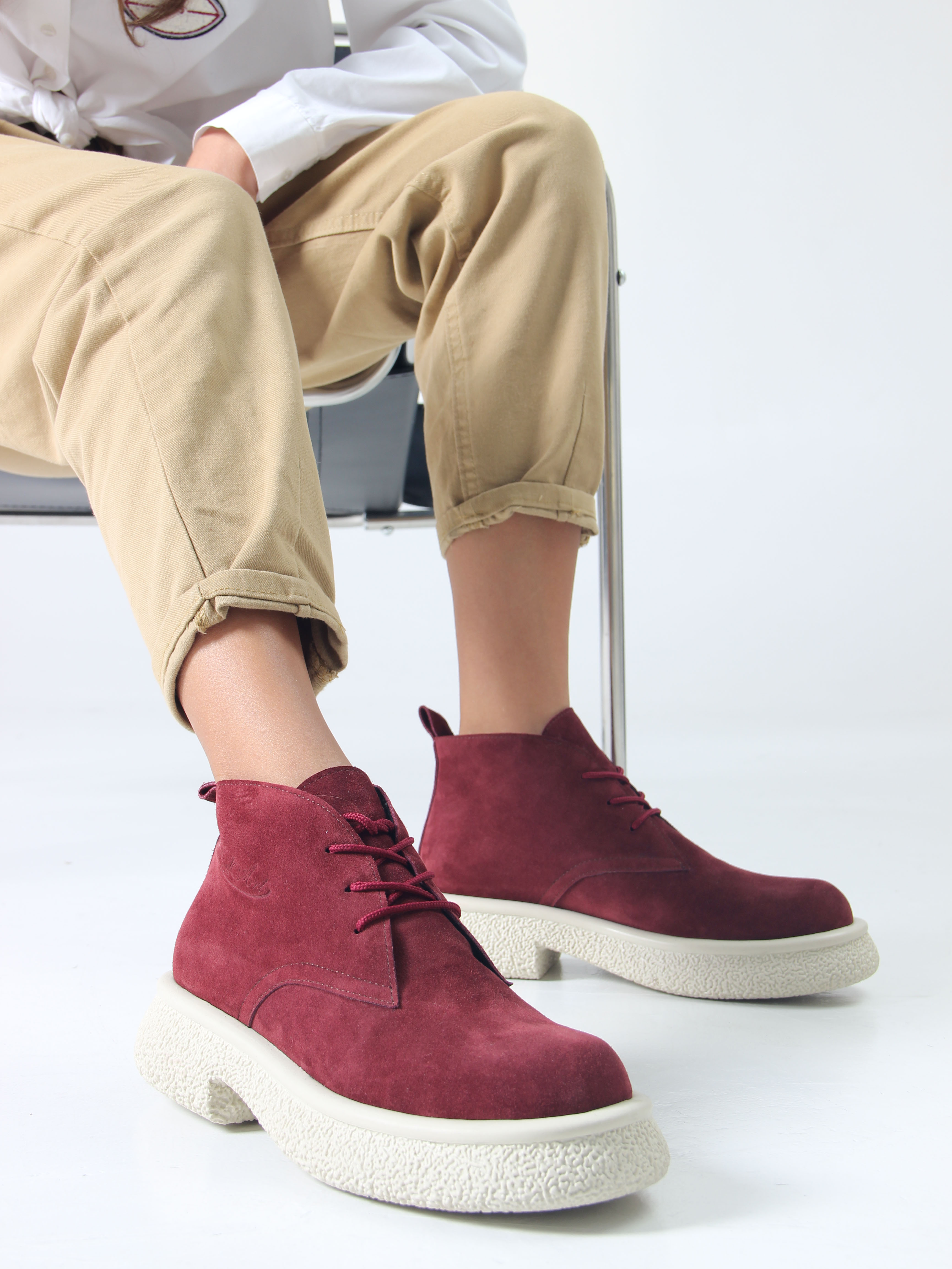 картинка Ботинки ED'ART 308.агата'w. бордо замша от интернет магазина