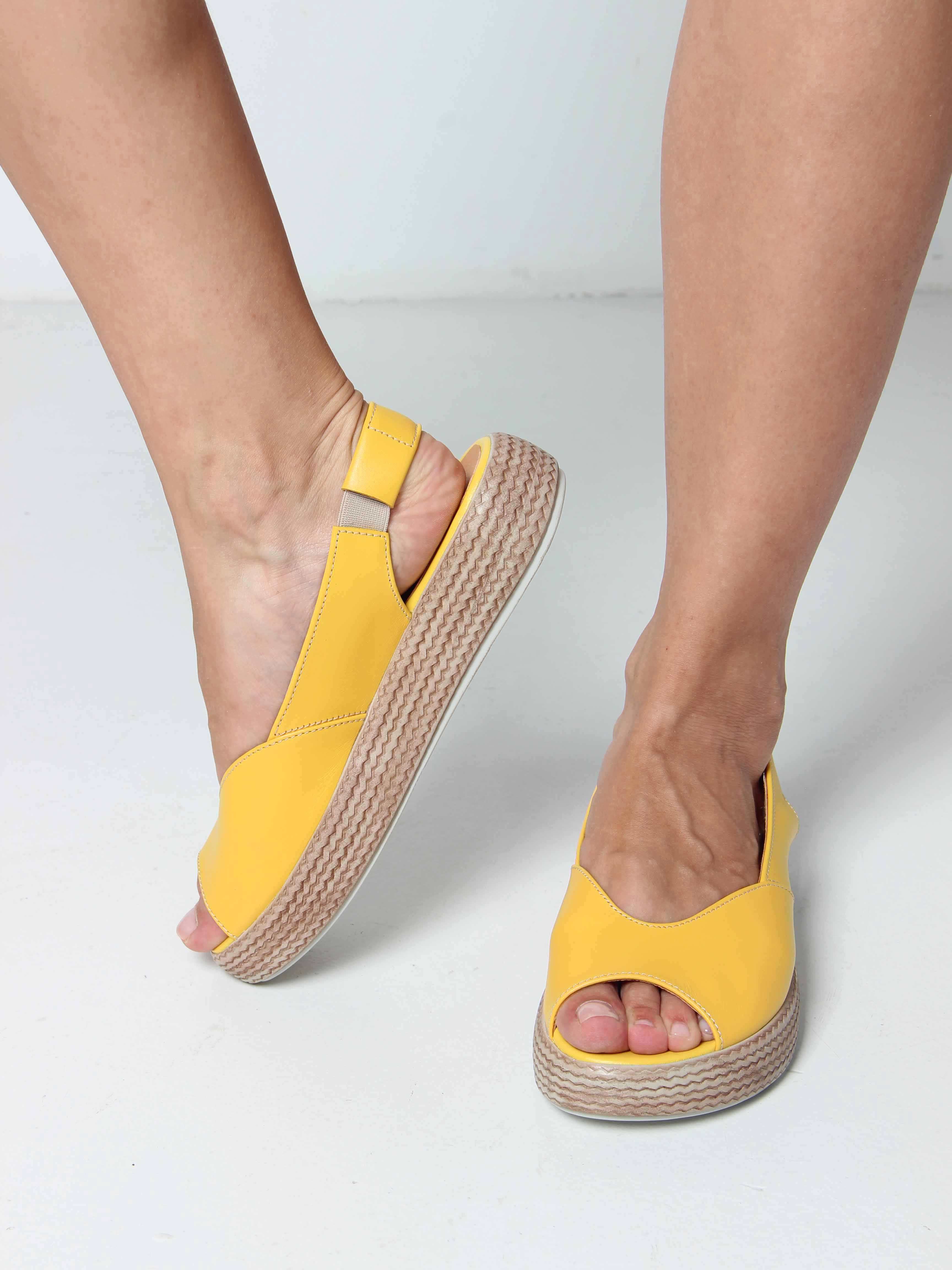 картинка Босоножки ED'ART 1042.2530'be. Желтый от интернет магазина