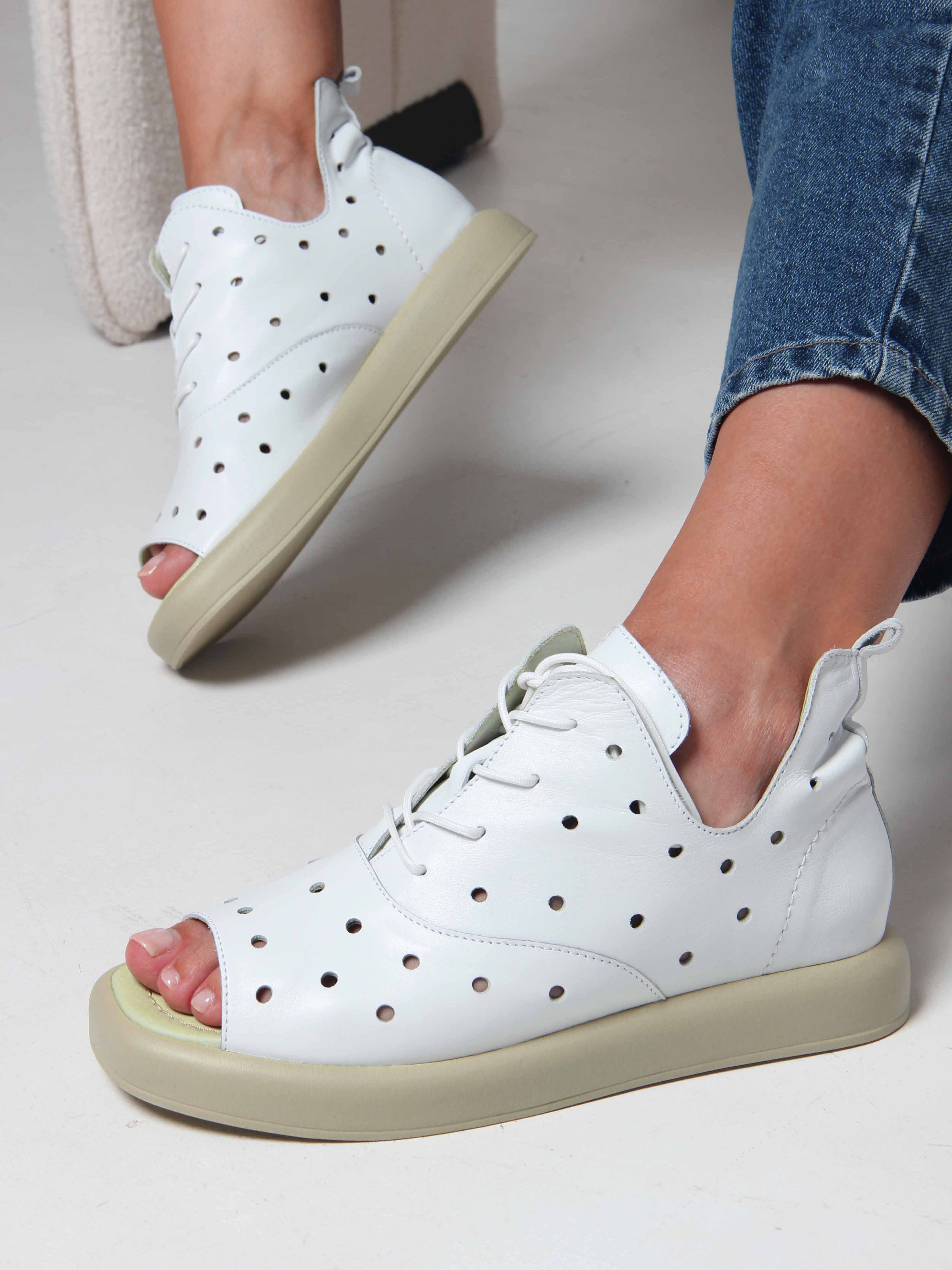 картинка Босоножки ED'ART 1059.0132'gr. Белый зеленый от интернет магазина