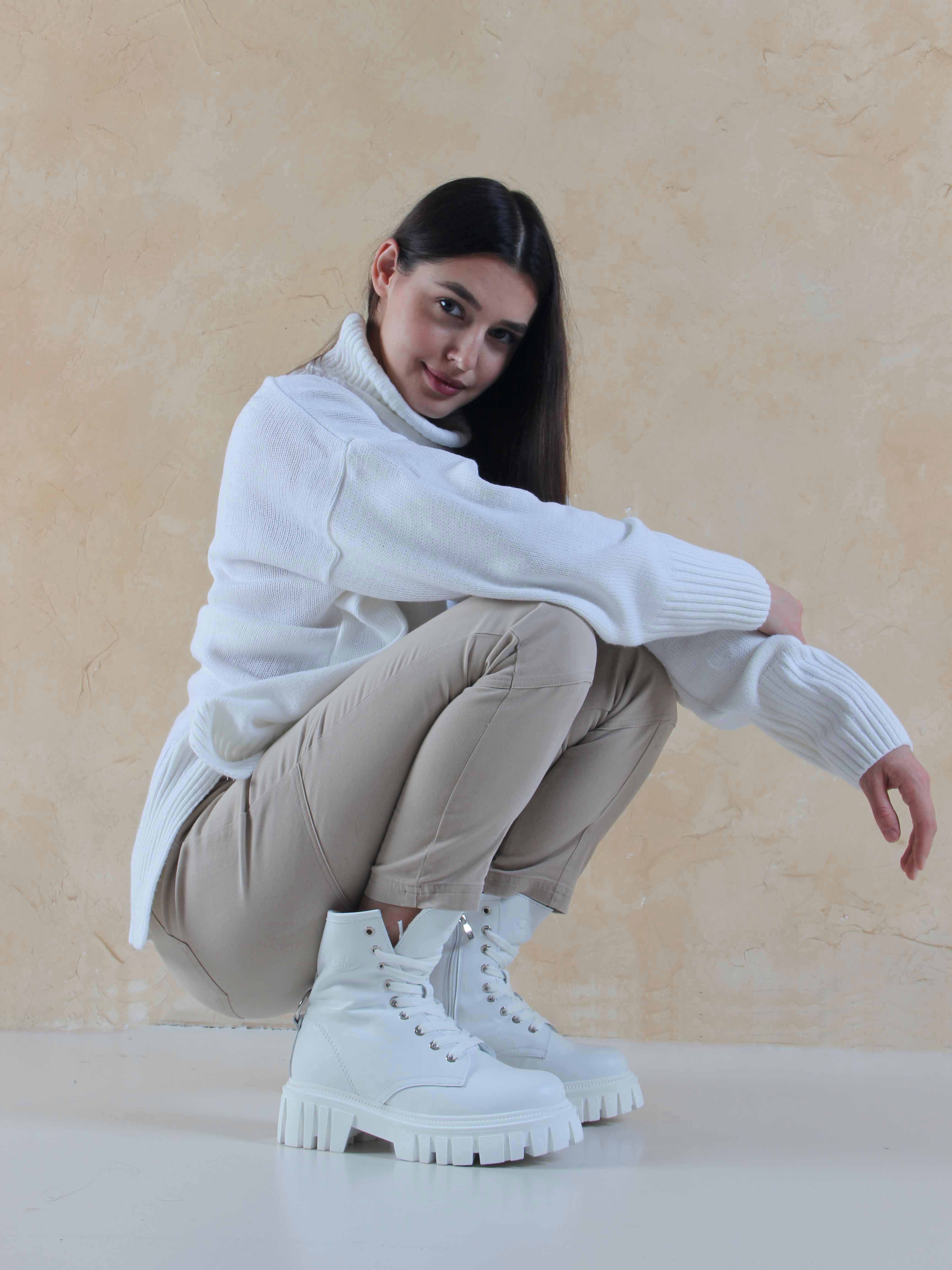 картинка Ботинки ED'ART 329.21153'w. белые от интернет магазина