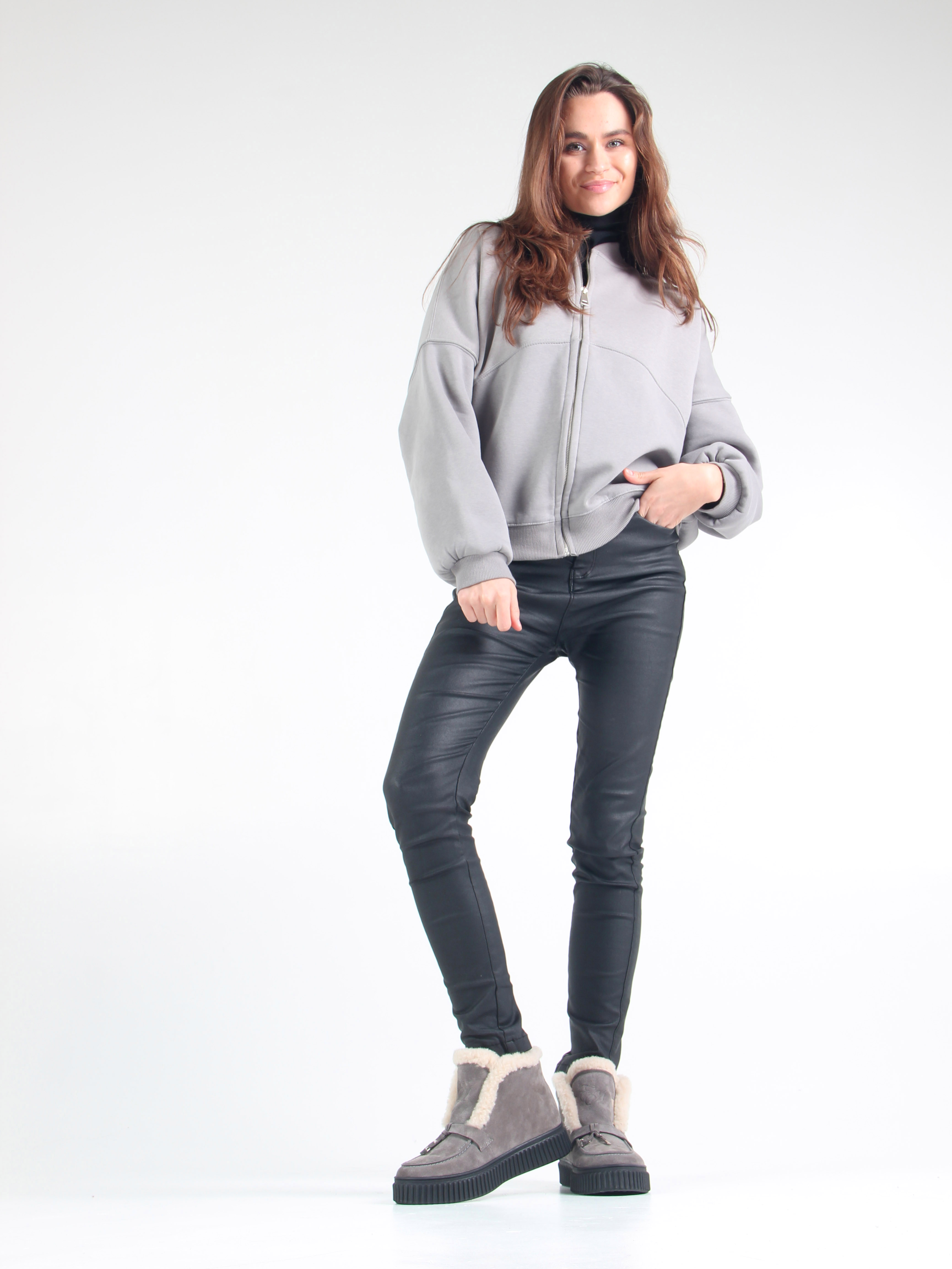 картинка Ботинки ED'ART 307.от11'bl. серый замок  замша от интернет магазина