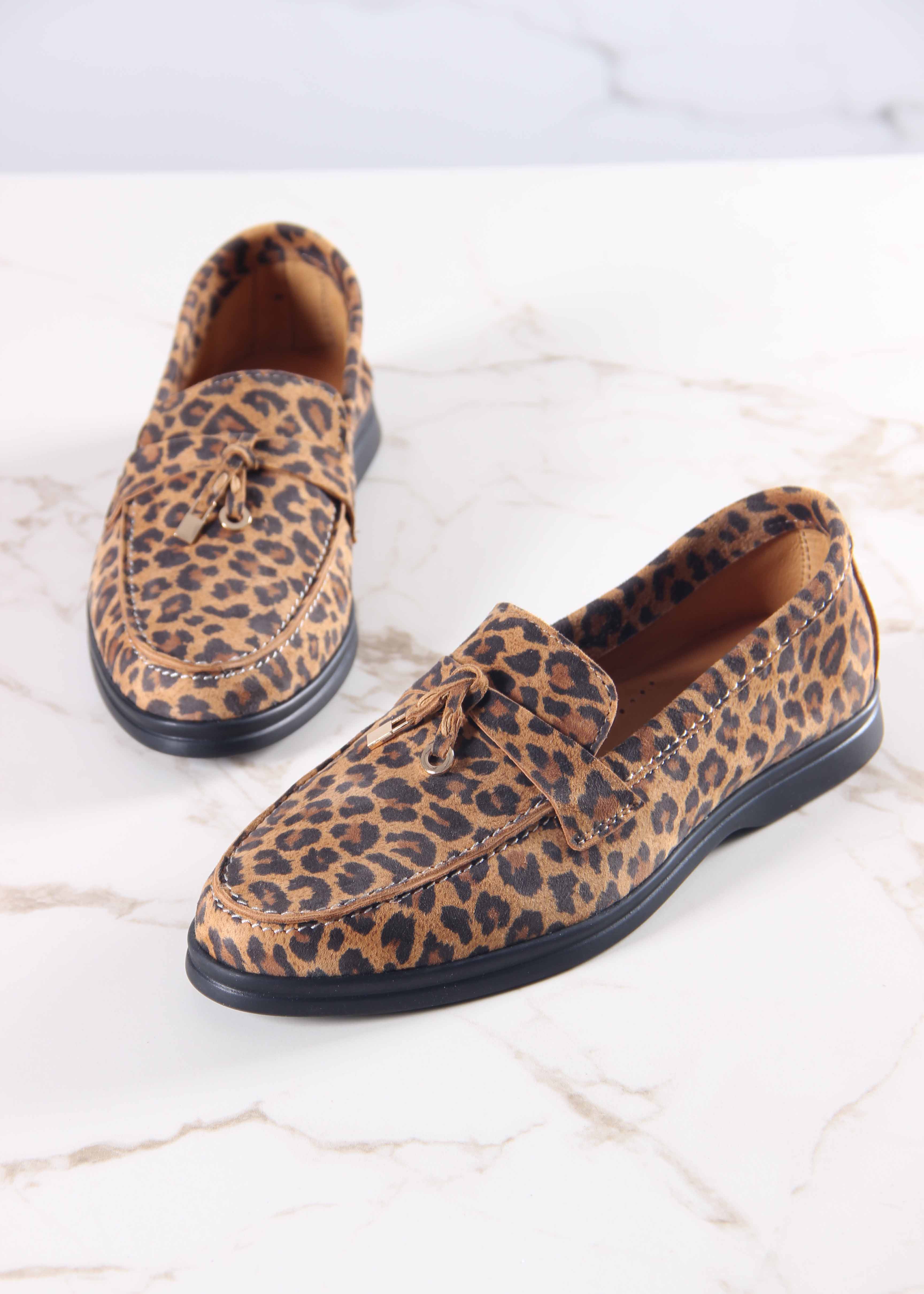 картинка Лоферы туфли ED'ART 170.2614'bl. коричневый леопард от интернет магазина