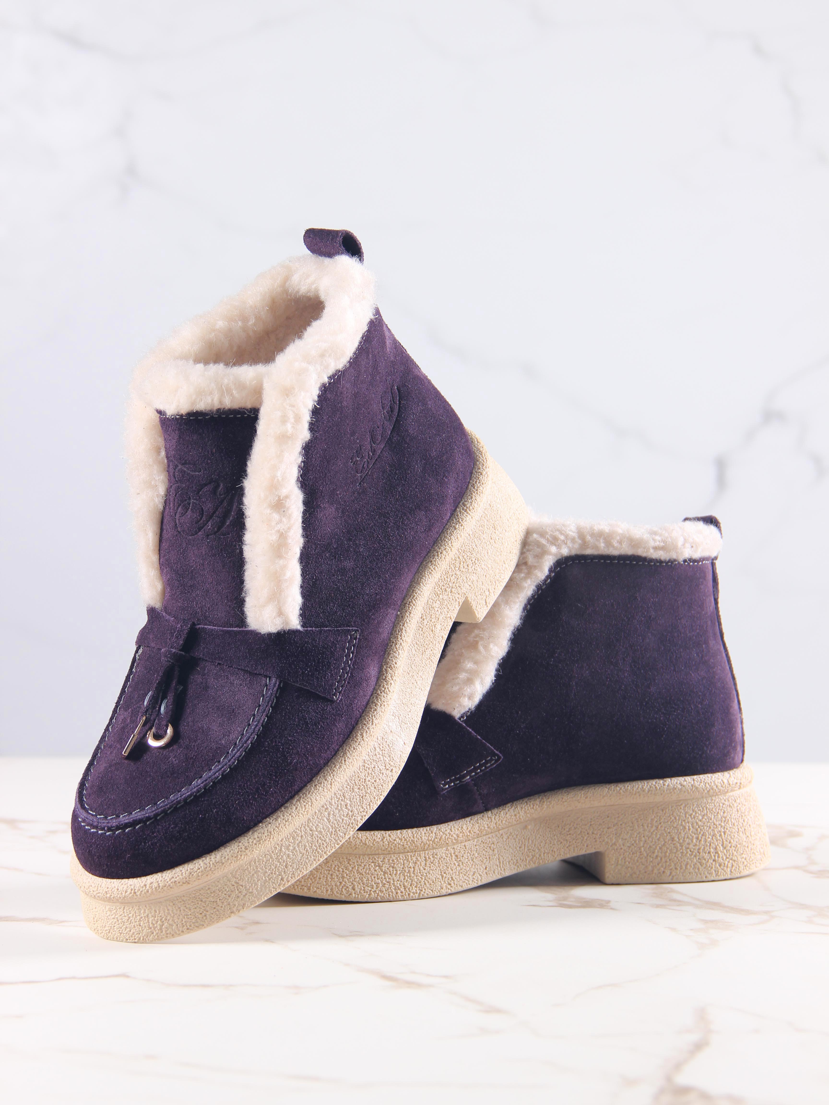 картинка Ботинки ED'ART 307.florida 'be.сливовая замша от интернет магазина