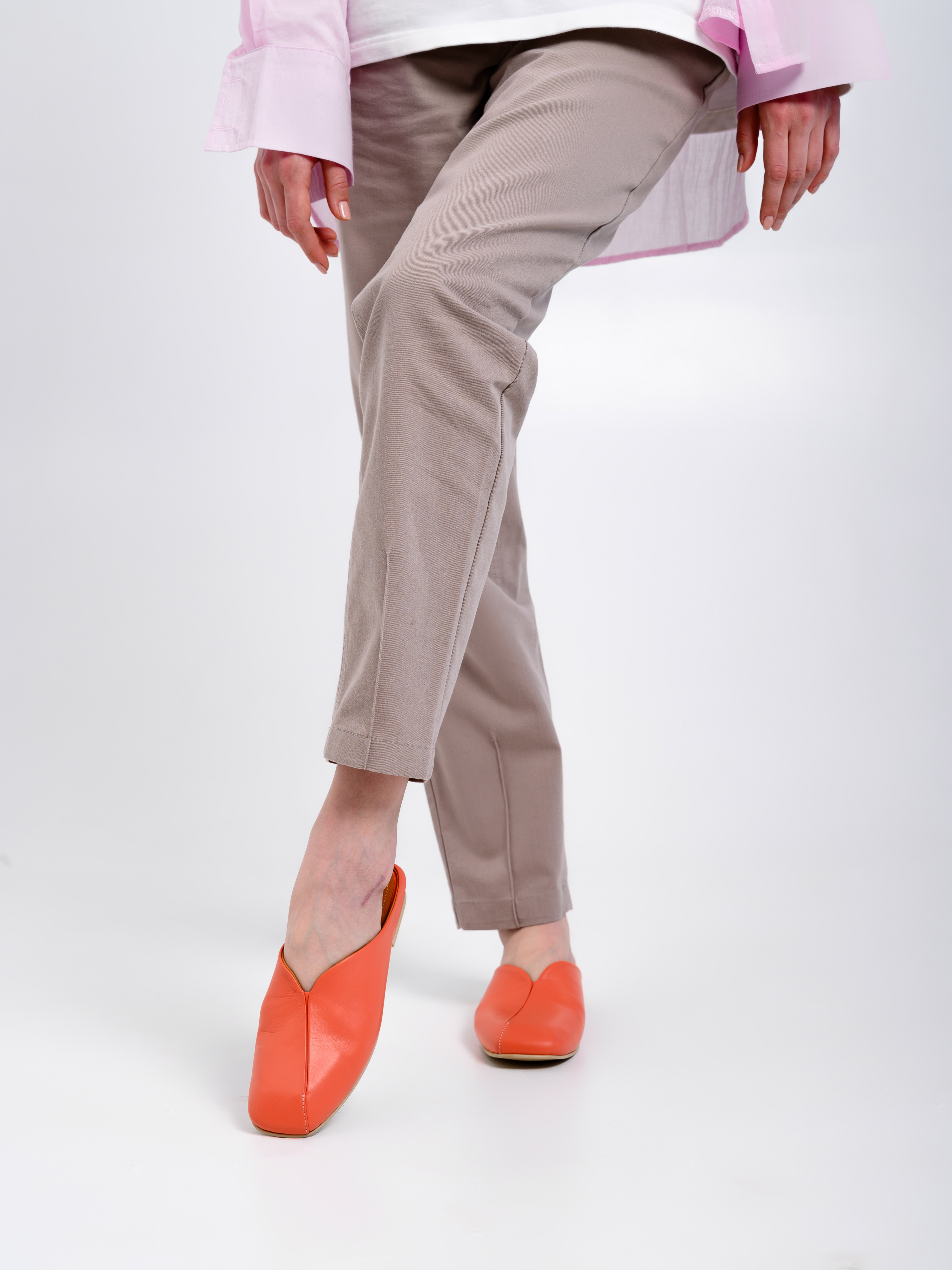 картинка Мюли ED'ART 1007.тунит205'be. Коралл от интернет магазина