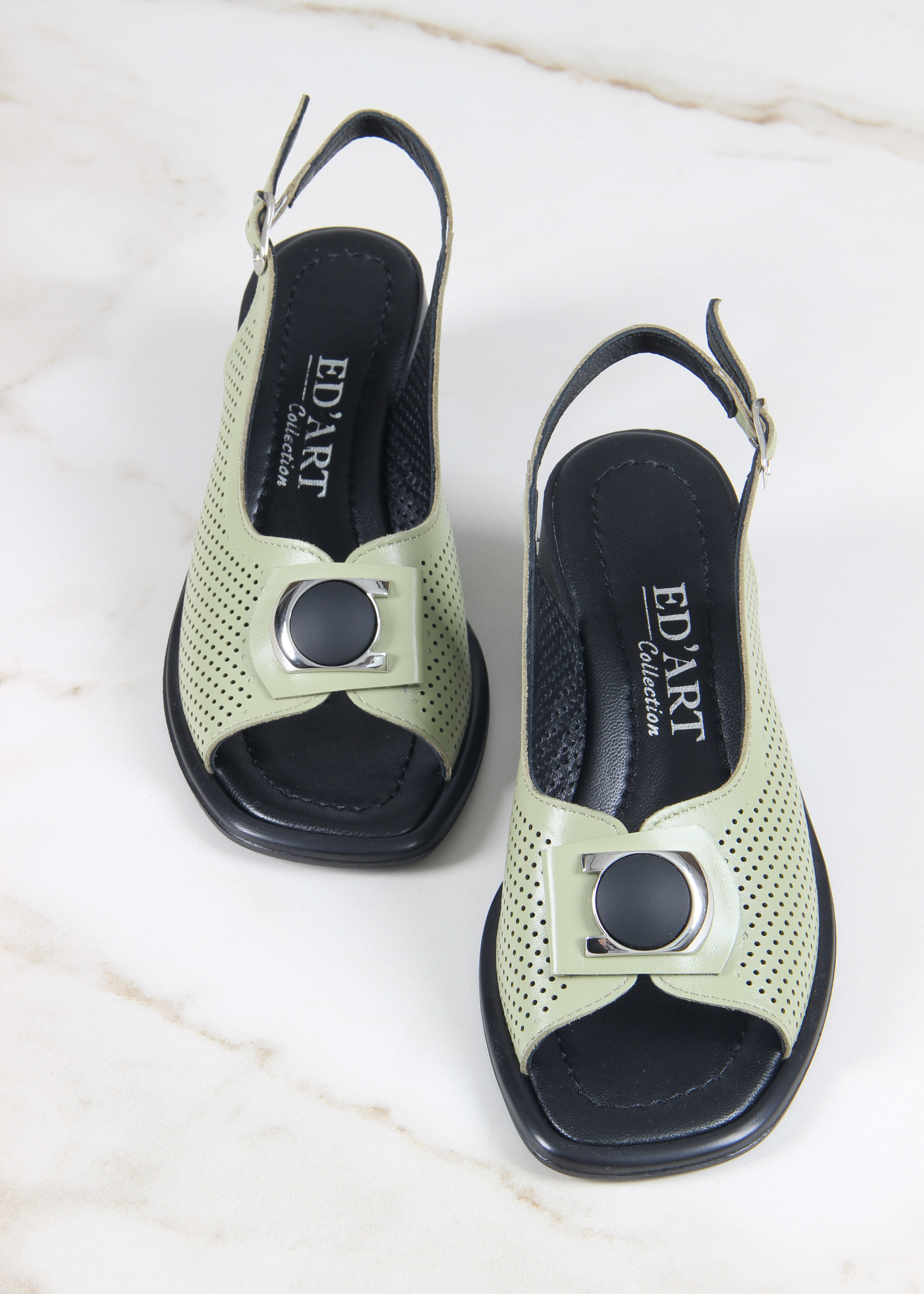 картинка Босоножки ED'ART 5030p.23663'bl. авокадо от интернет магазина