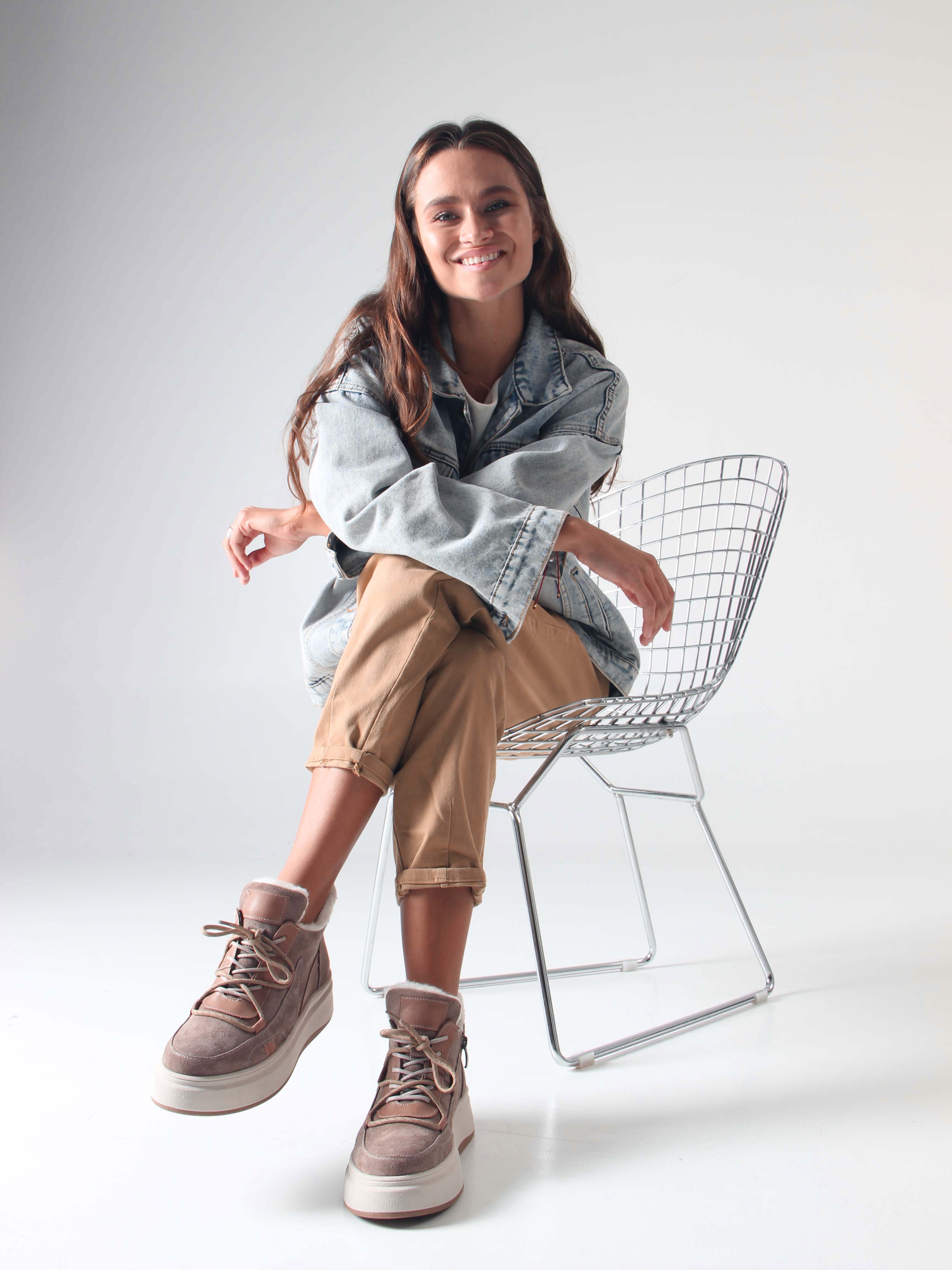 картинка Ботинки ED'ART 229.windy'be. Капучино замша от интернет магазина