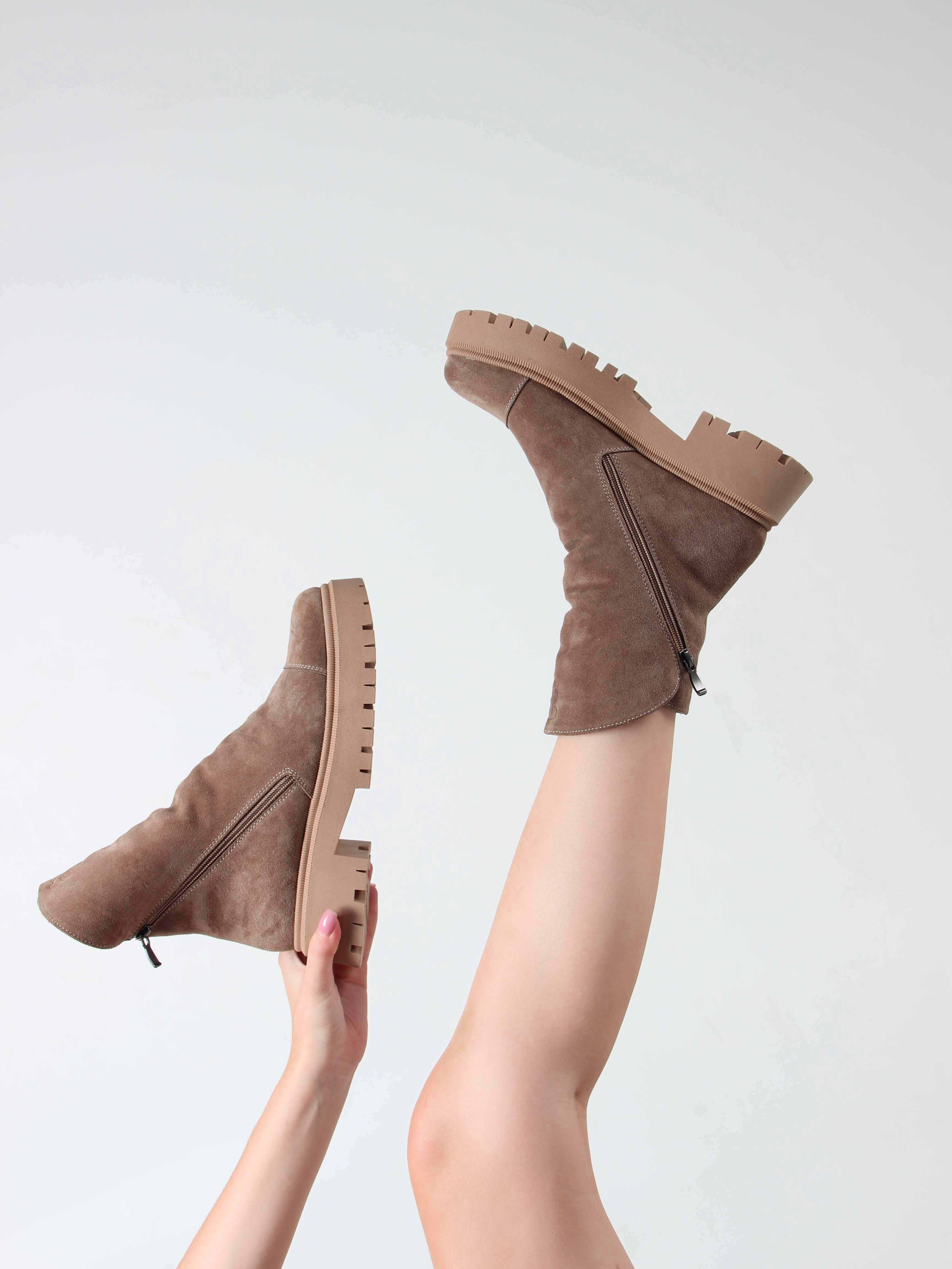 картинка Ботинки ED'ART 233.2094'br. коричневый капучино от интернет магазина