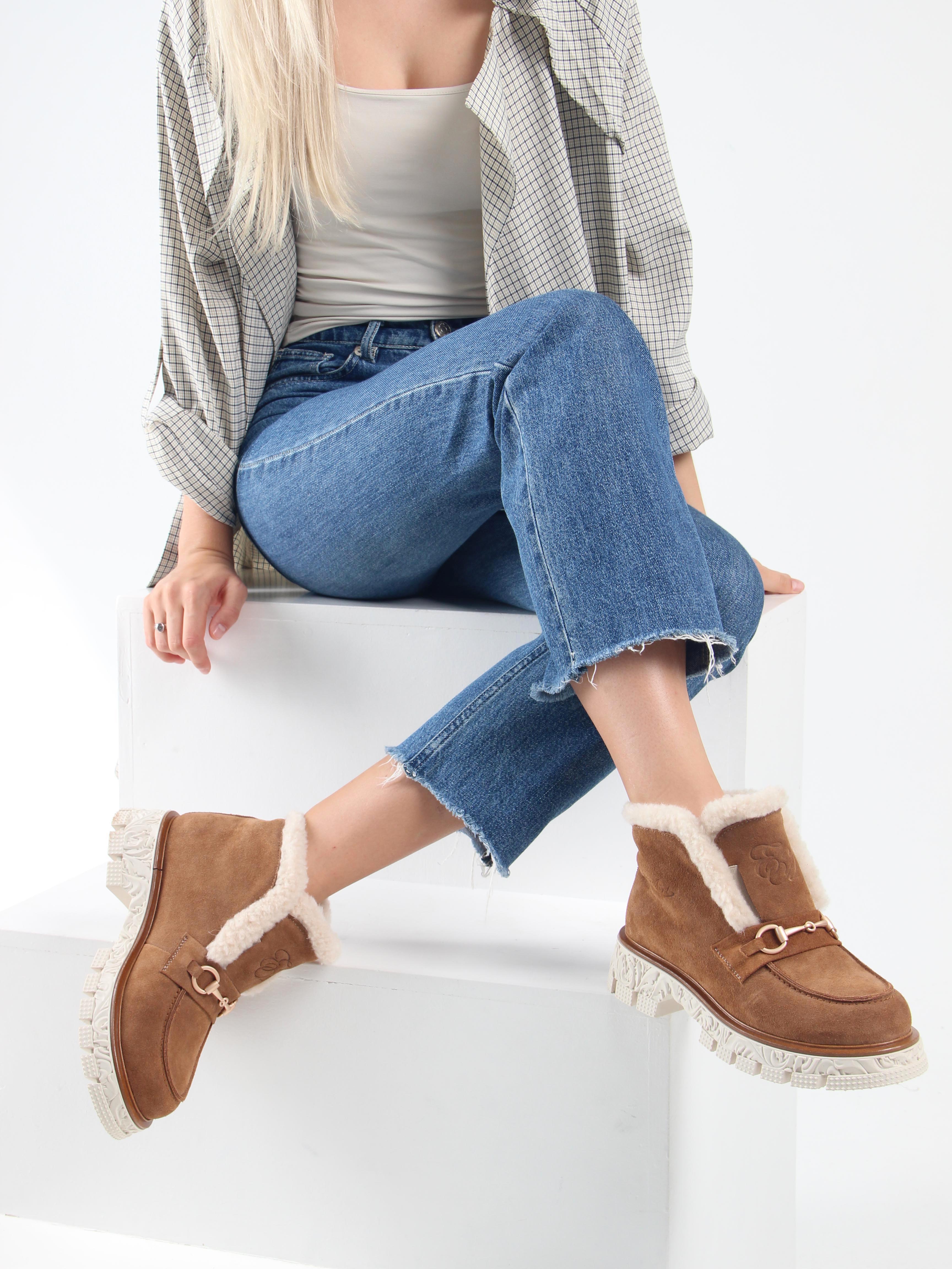 картинка Ботинки ED'ART 307. PODYUM141 'be.светло коричневый замша от интернет магазина