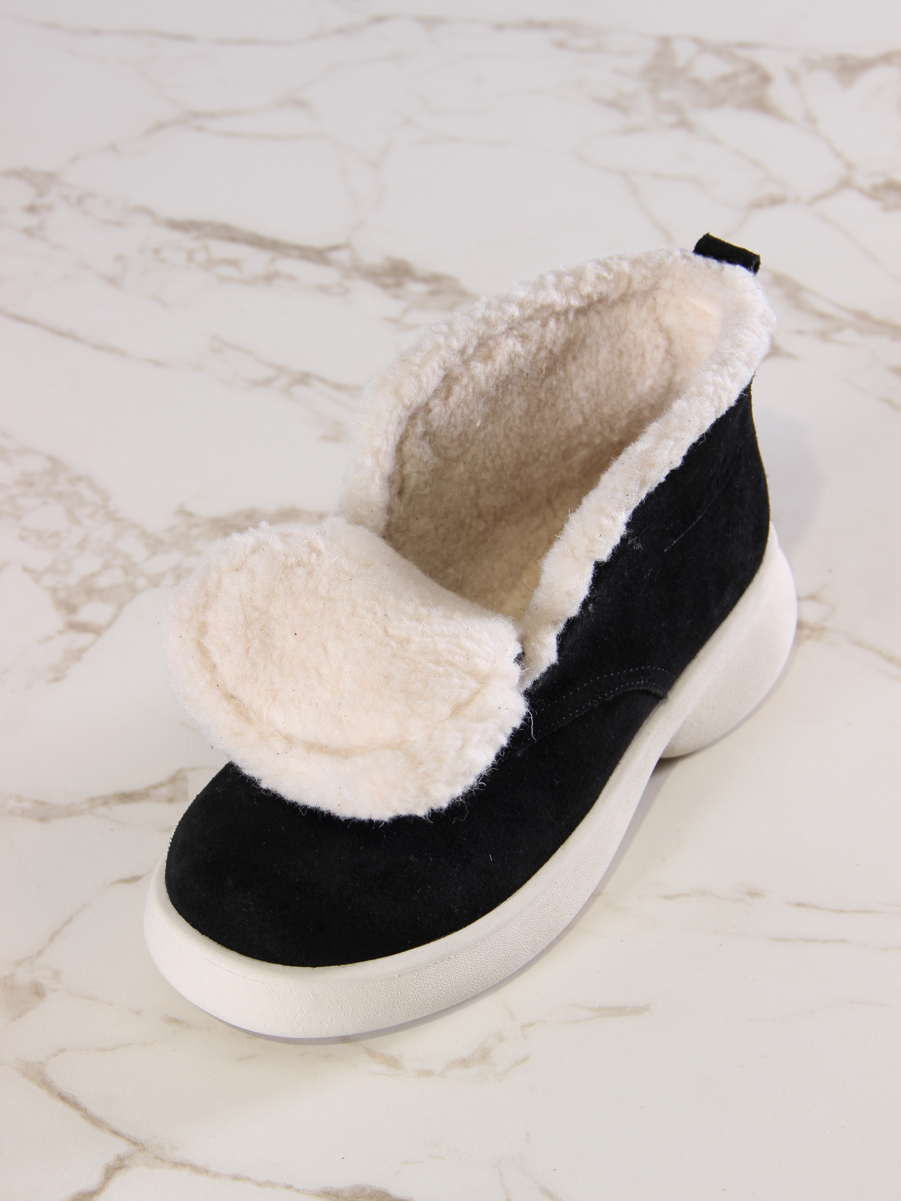 картинка Ботинки  ED'ART 308.927'bе.Черный замша+бежевый от интернет магазина