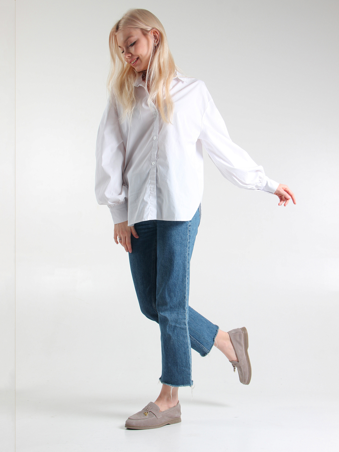 картинка Лоферы туфли ED'ART 170.2614'be. ваниль замша от интернет магазина