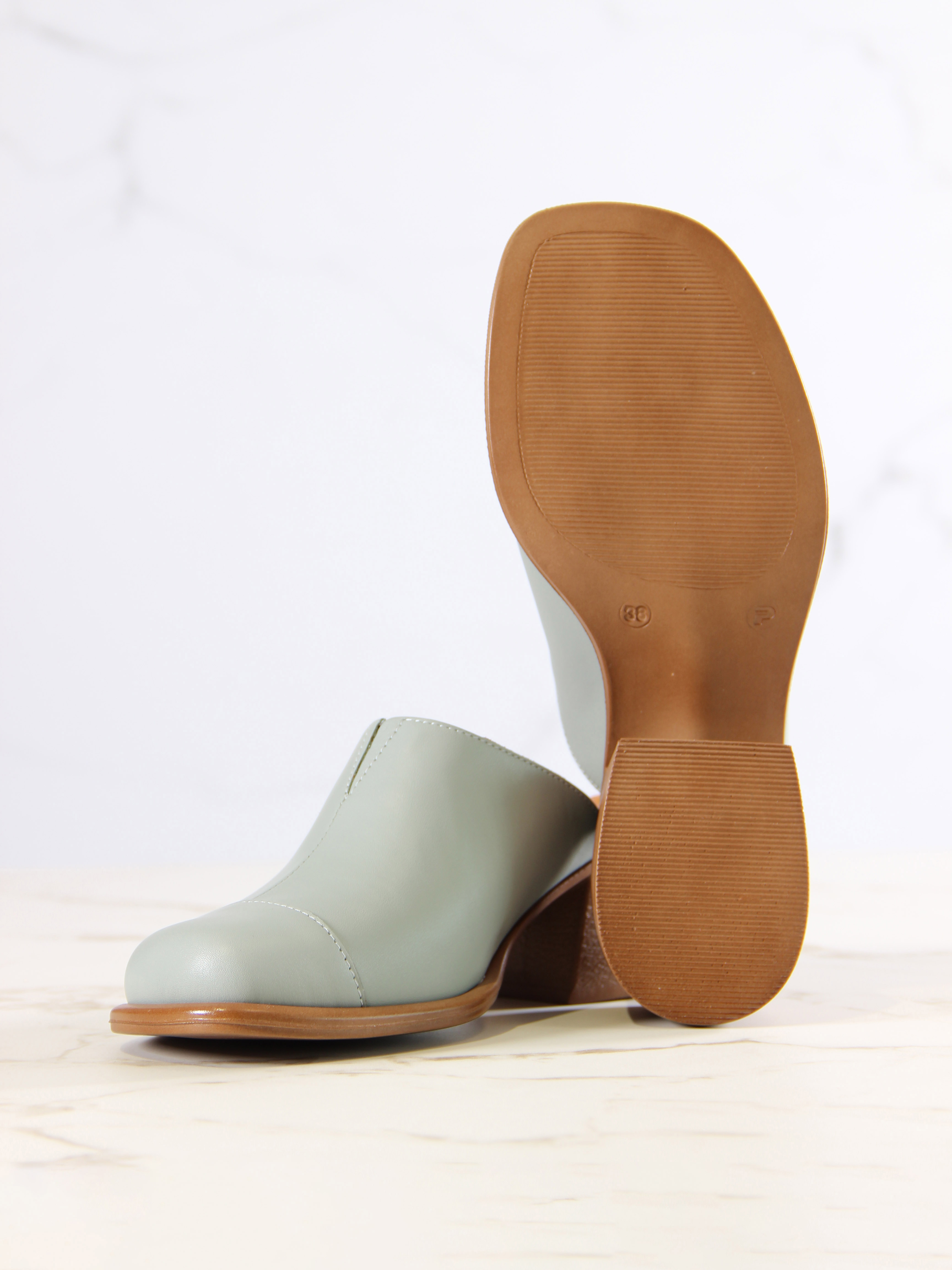 картинка Сабо ED'ART 5132.23663'br.Авокадо лион+коричневый от интернет магазина