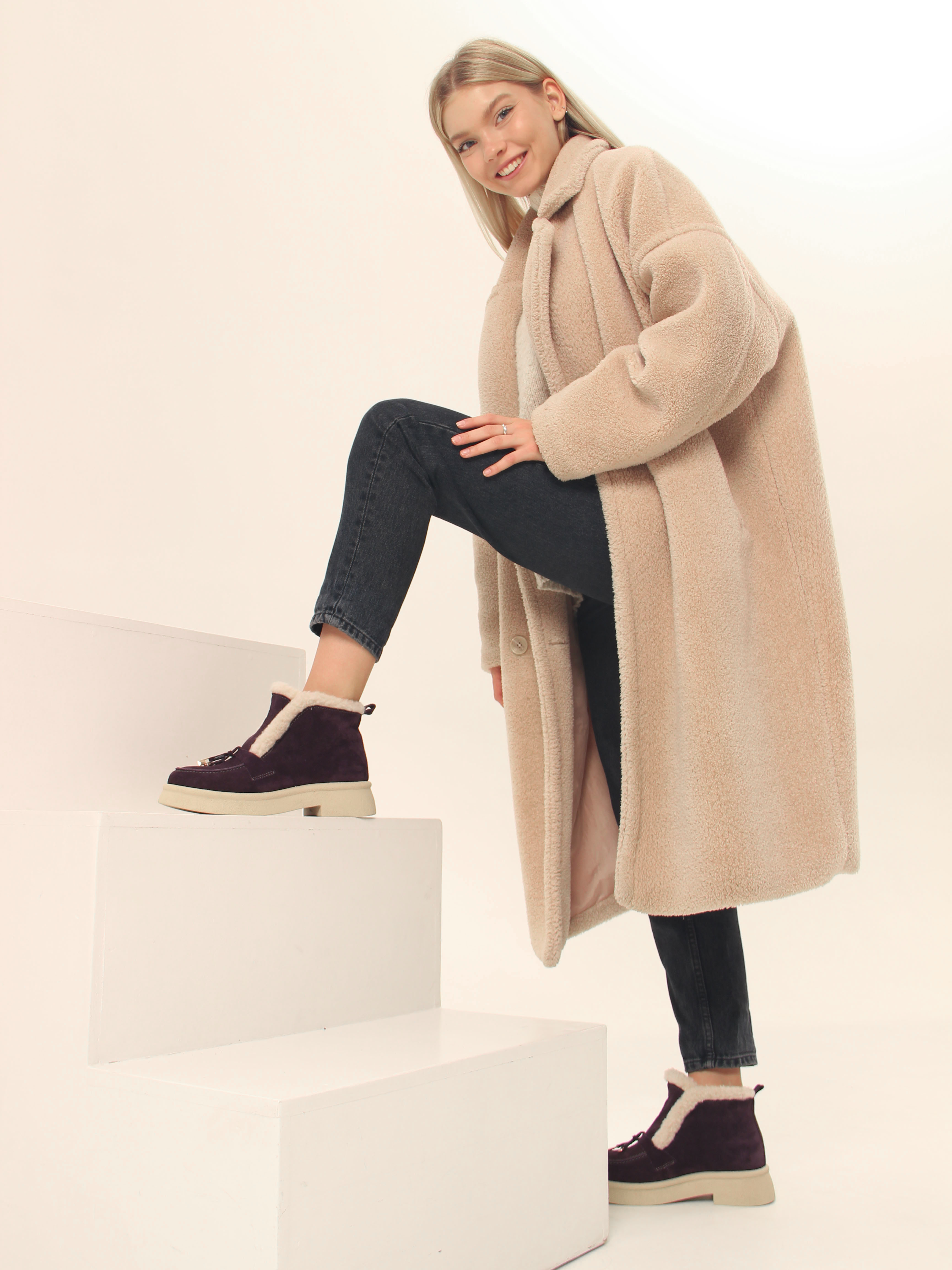 картинка Ботинки ED'ART 307.florida 'be.сливовая замша от интернет магазина