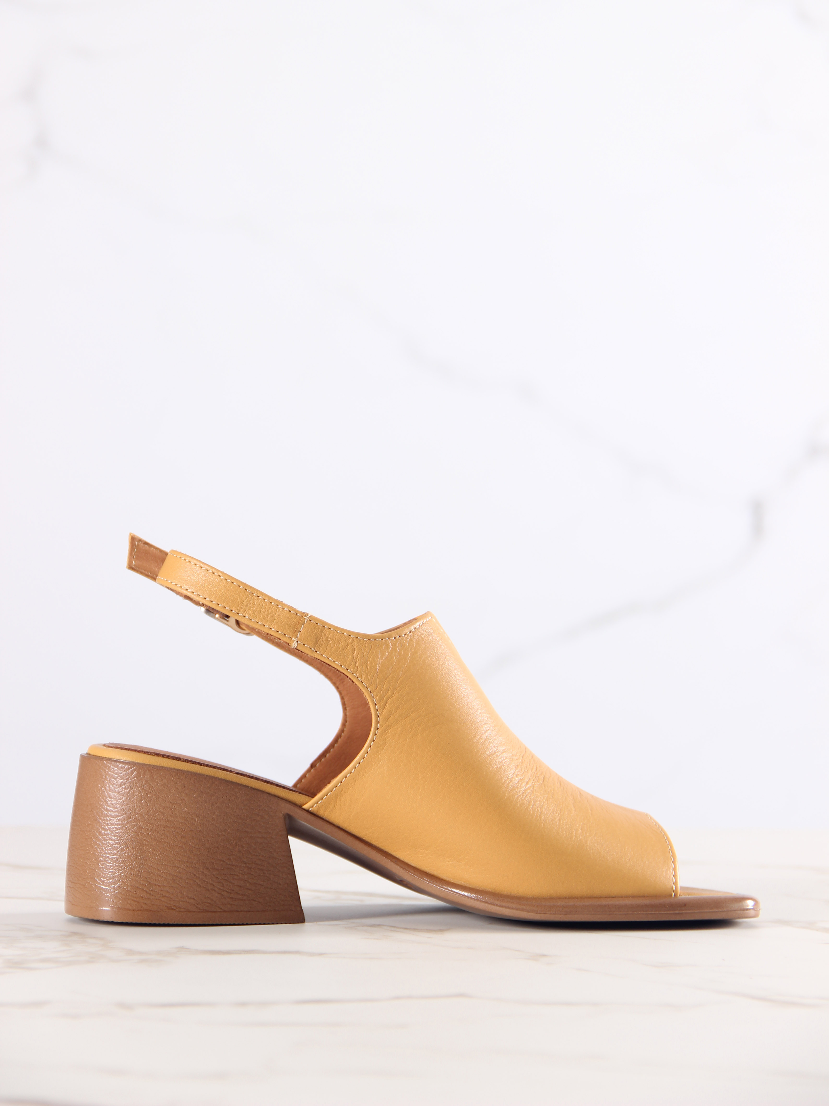 картинка Босоножки ED'ART 4013.23663'bе. Тыква лион+коричневый от интернет магазина