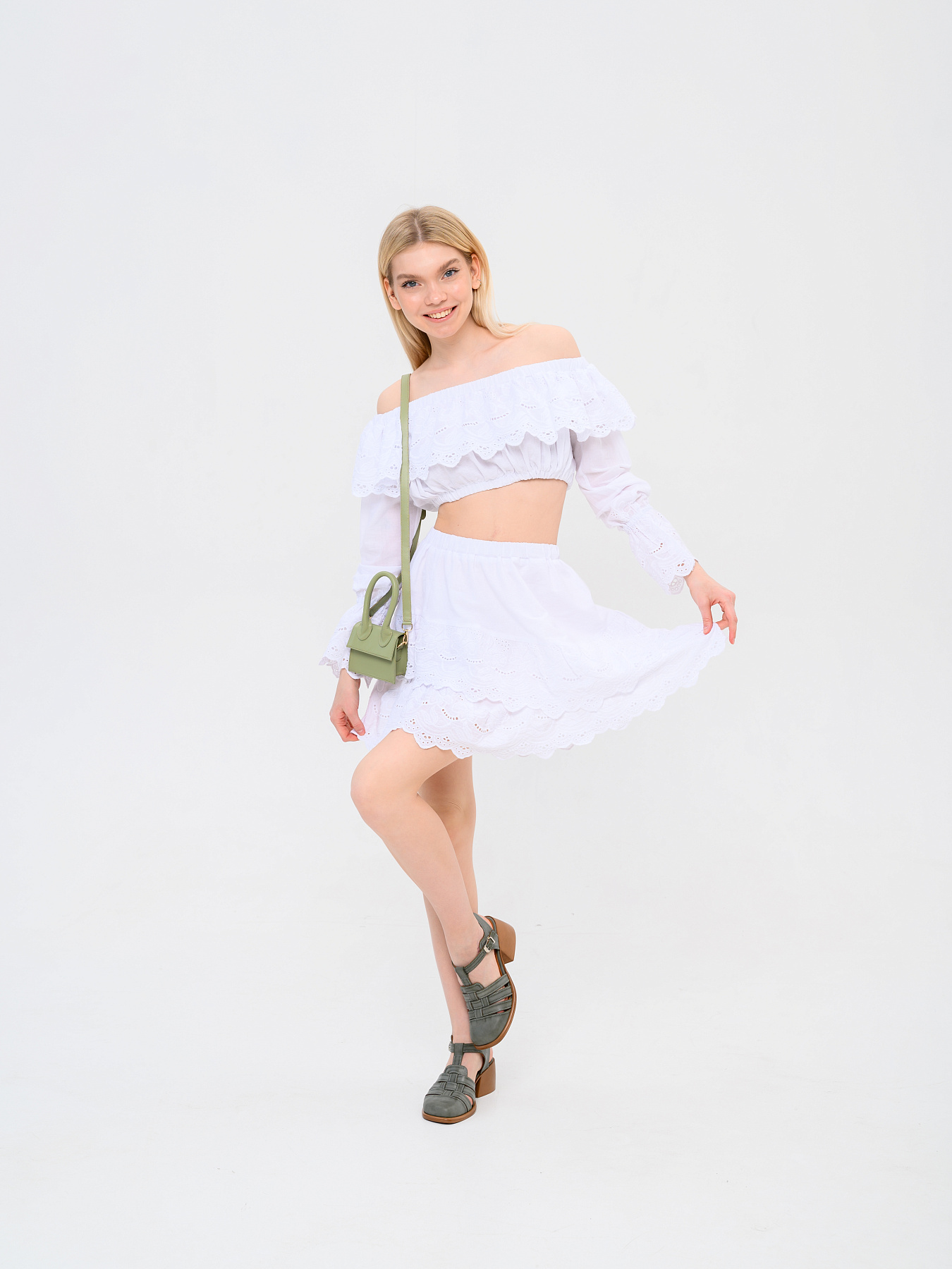 картинка Босоножки ED'ART 5035.23663'bе. Вакса хаки+коричневый от интернет магазина