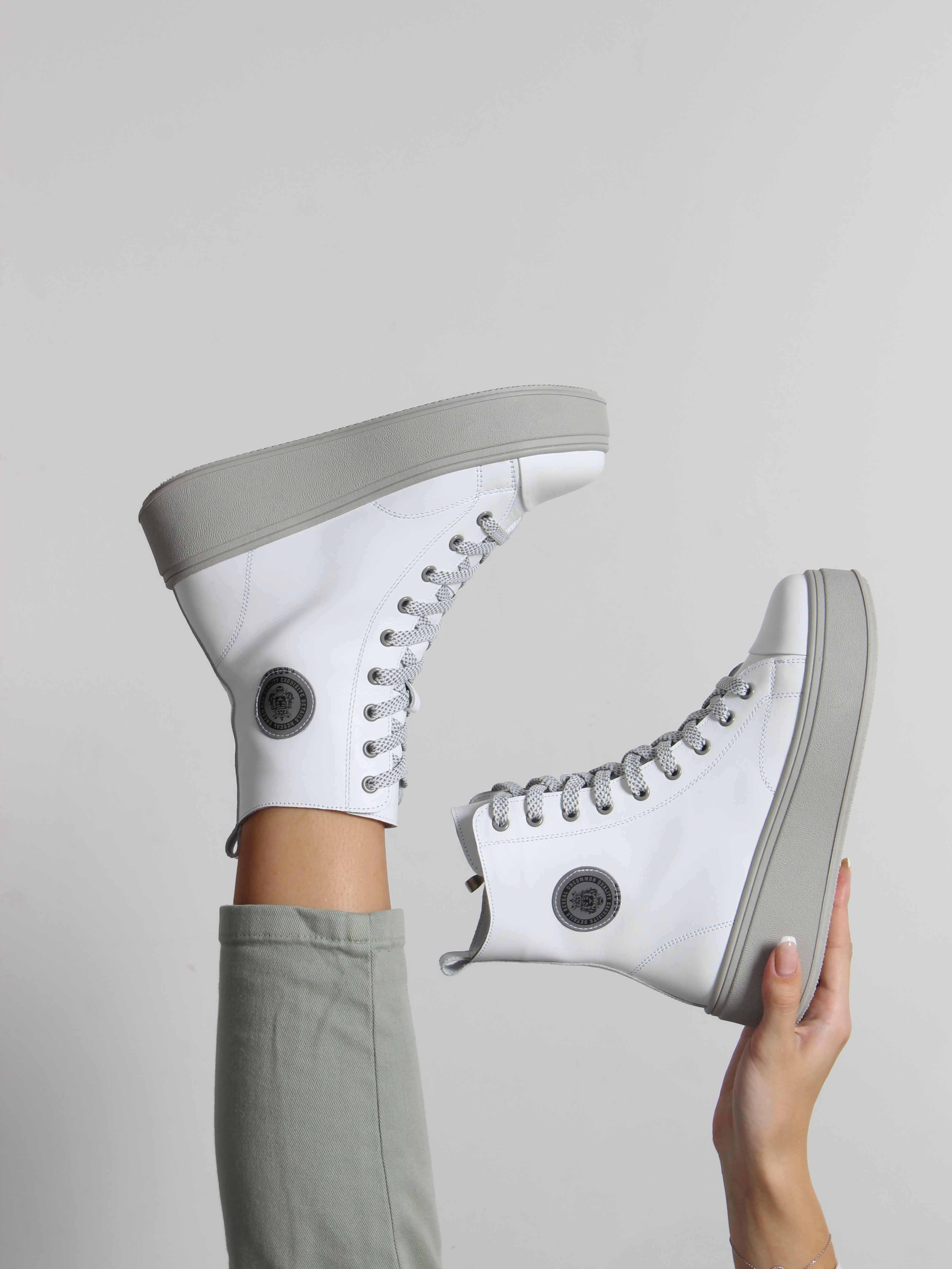 картинка Ботинки ED'ART 215.ALTA'gr. Белый серый от интернет магазина