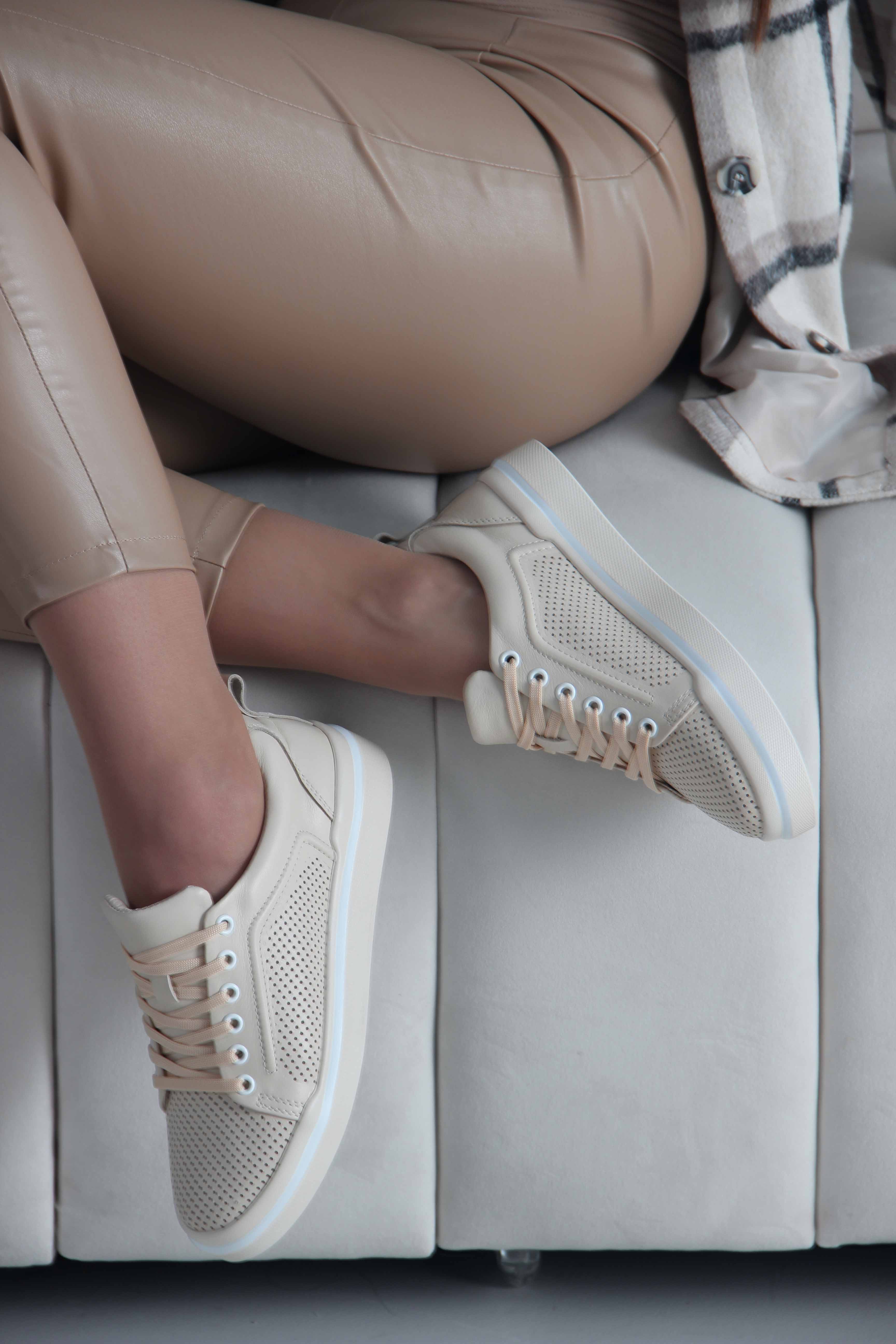 картинка Кеды ED'ART 158.p.paloma'be/w. Бежевый от интернет магазина