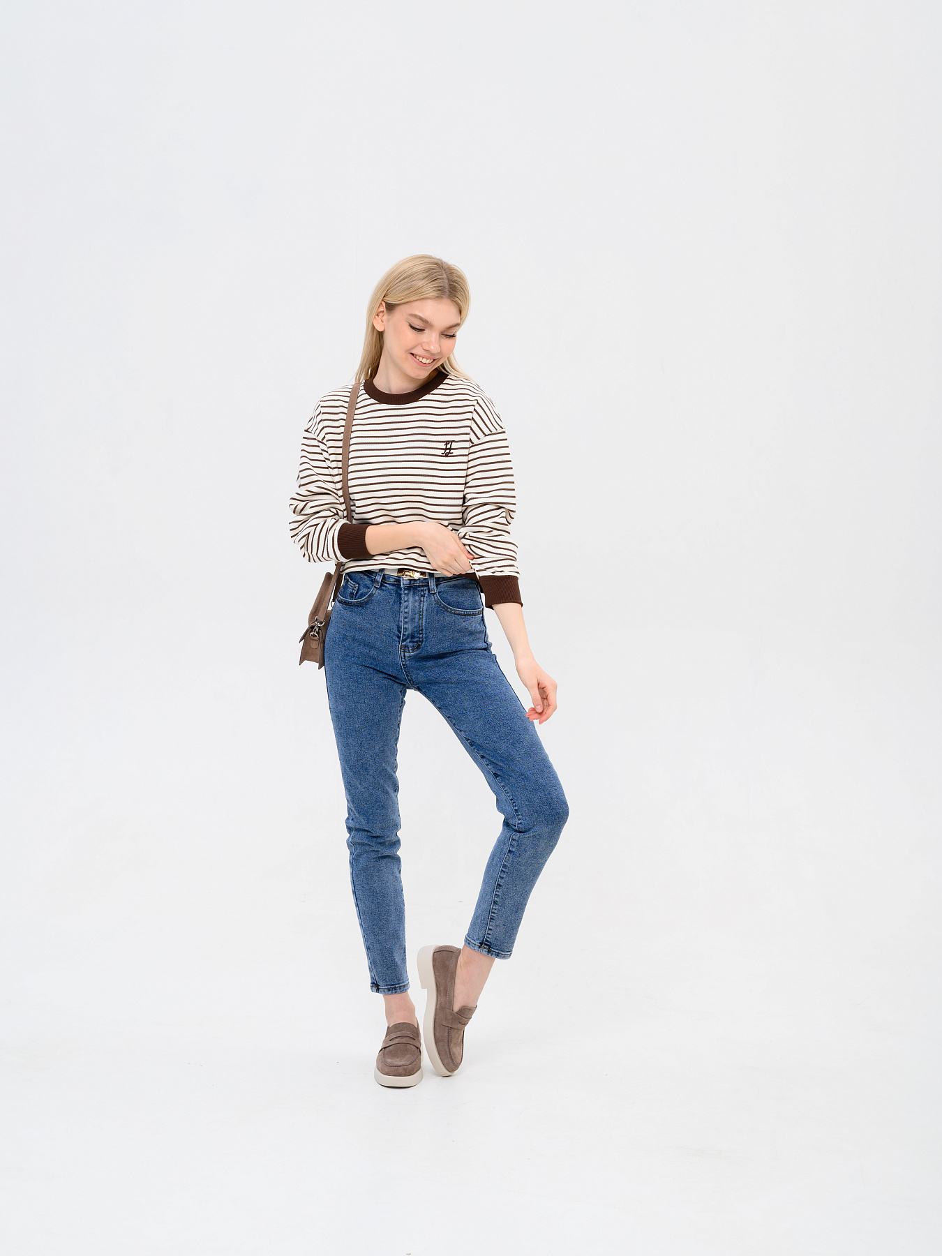 картинка Лоферы туфли ED'ART 176.1593'be. Капучино замша от интернет магазина