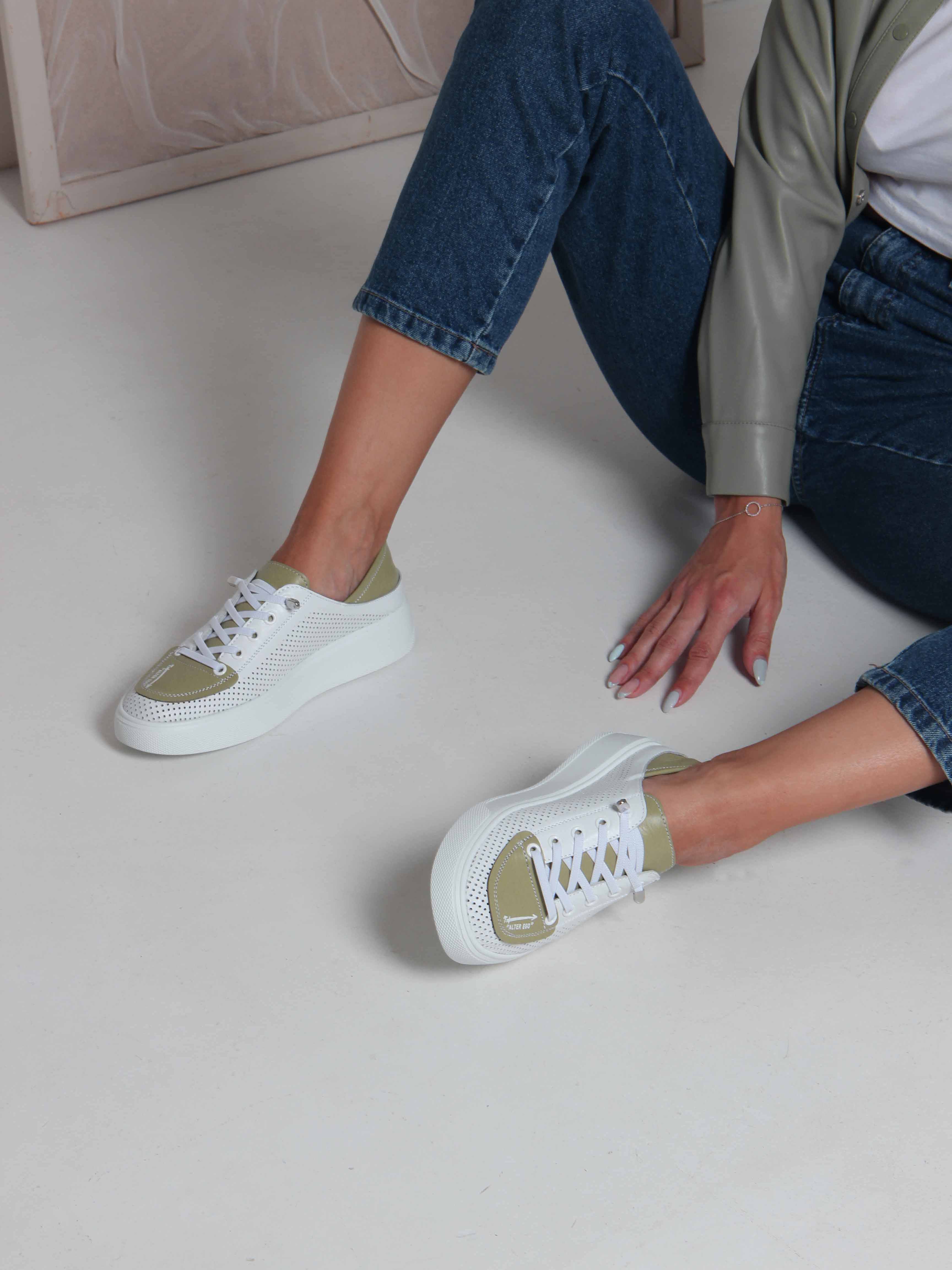 картинка Кеды ED'ART 163.P.LusiR2'w.Белый авокадо от интернет магазина