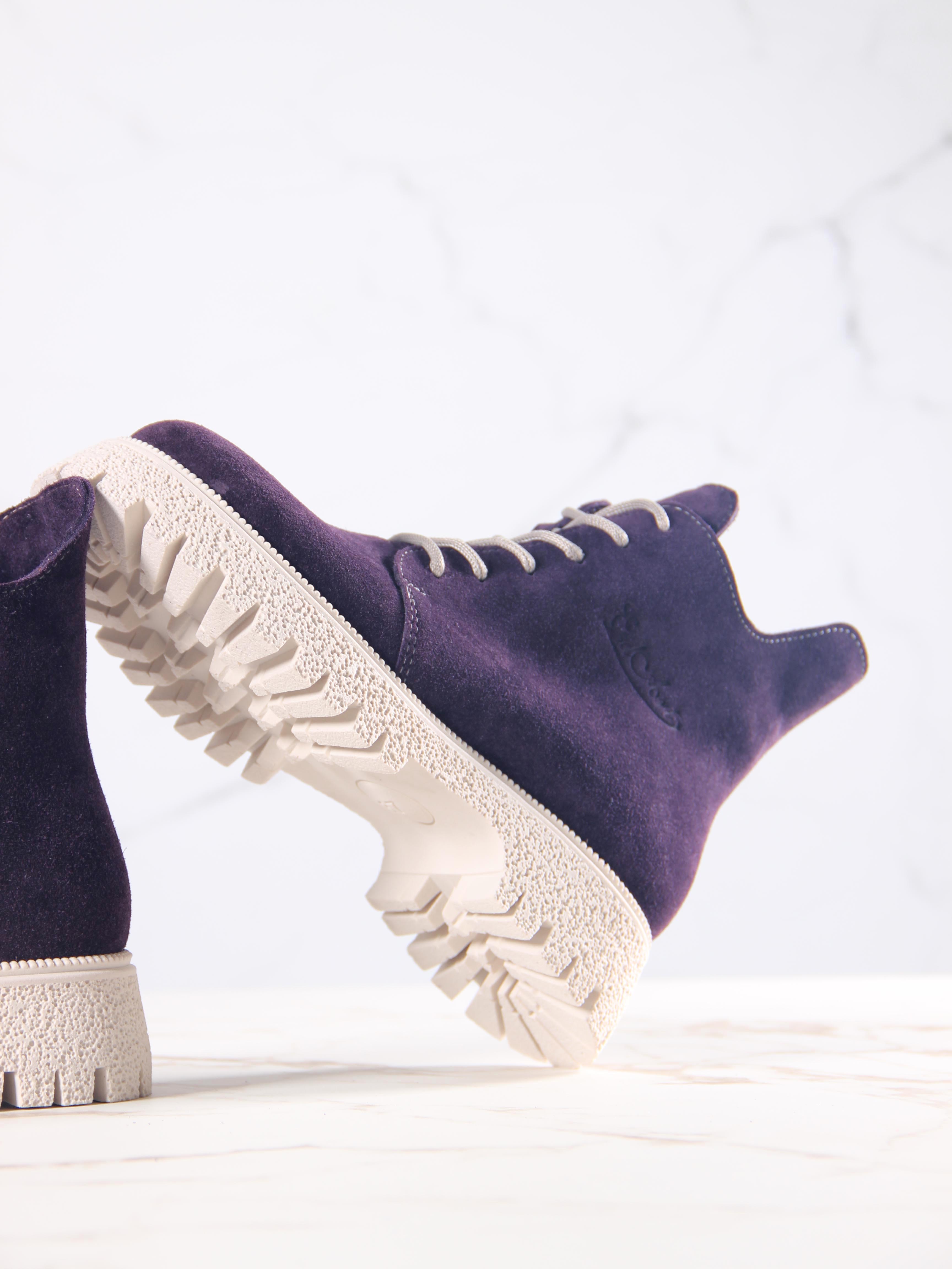 картинка Ботинки ED'ART 228.V.1541'be. сливовая замша от интернет магазина