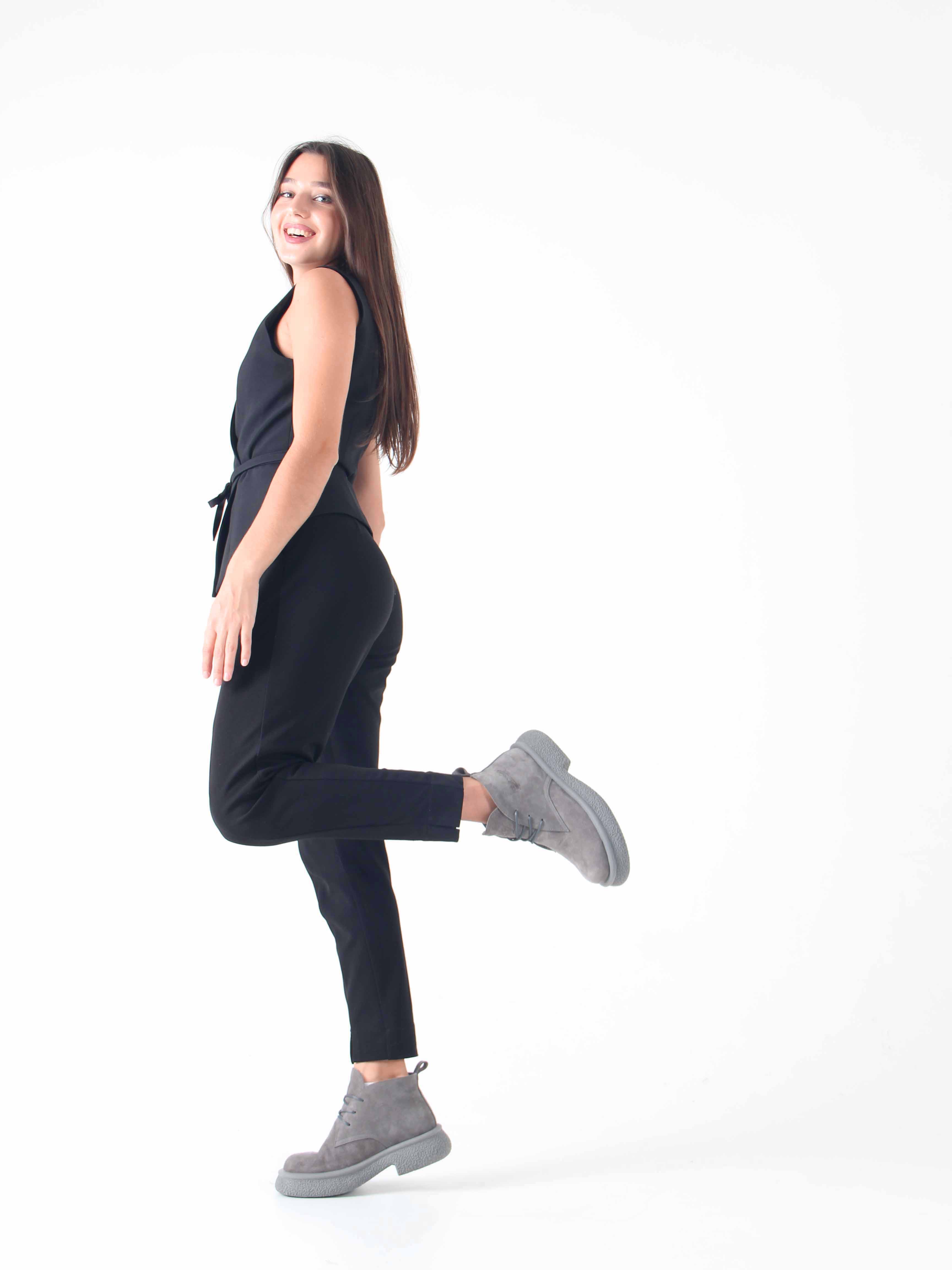 картинка Ботинки ED'ART 308.агата' gr. серый замок замша б от интернет магазина