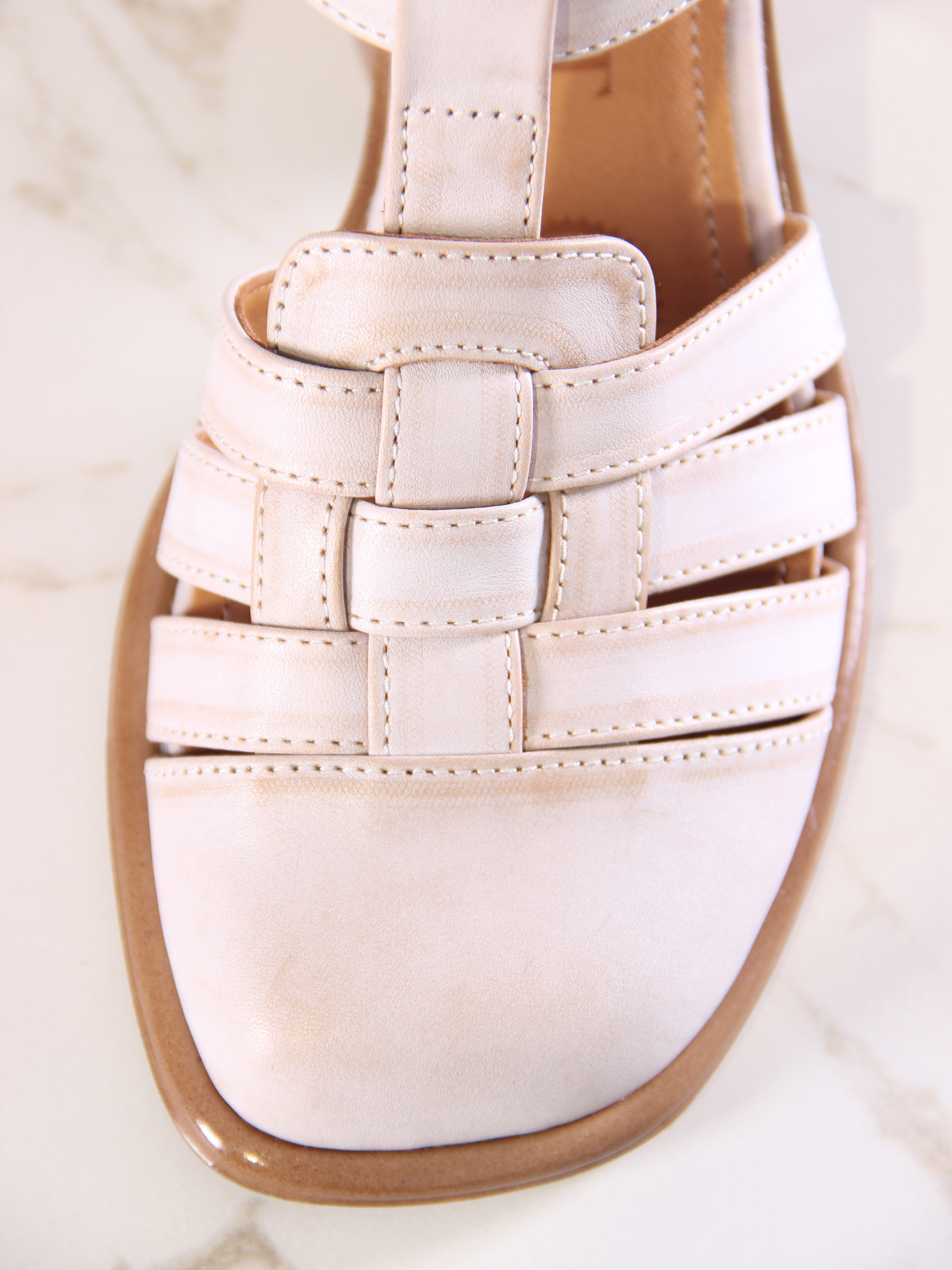 картинка Босоножки ED'ART 5035.23663'bе. Вакса пудра+коричневый от интернет магазина