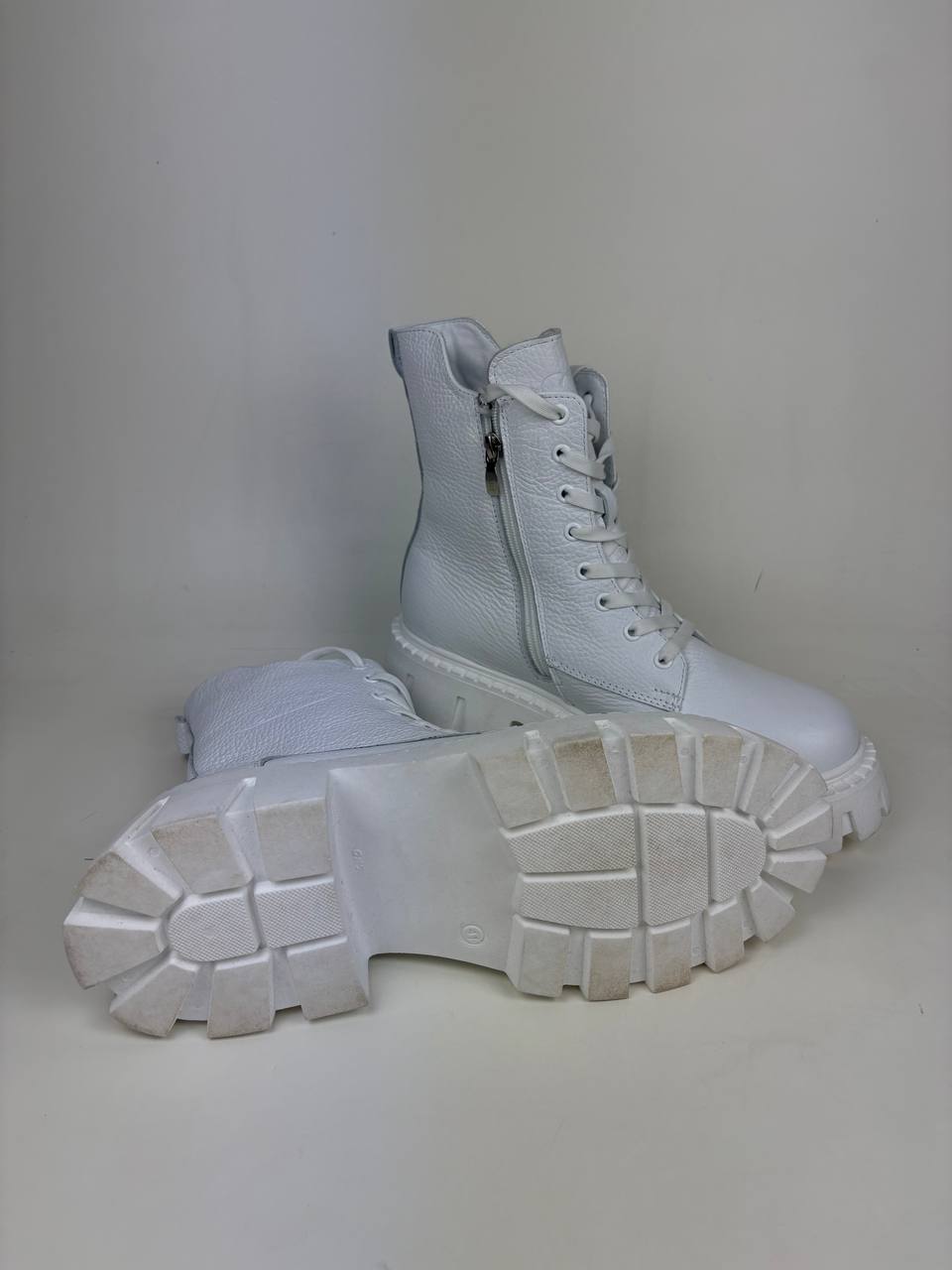 картинка Ботинки ED'ART 346.чанки'w. Белый бартон уценка от интернет магазина