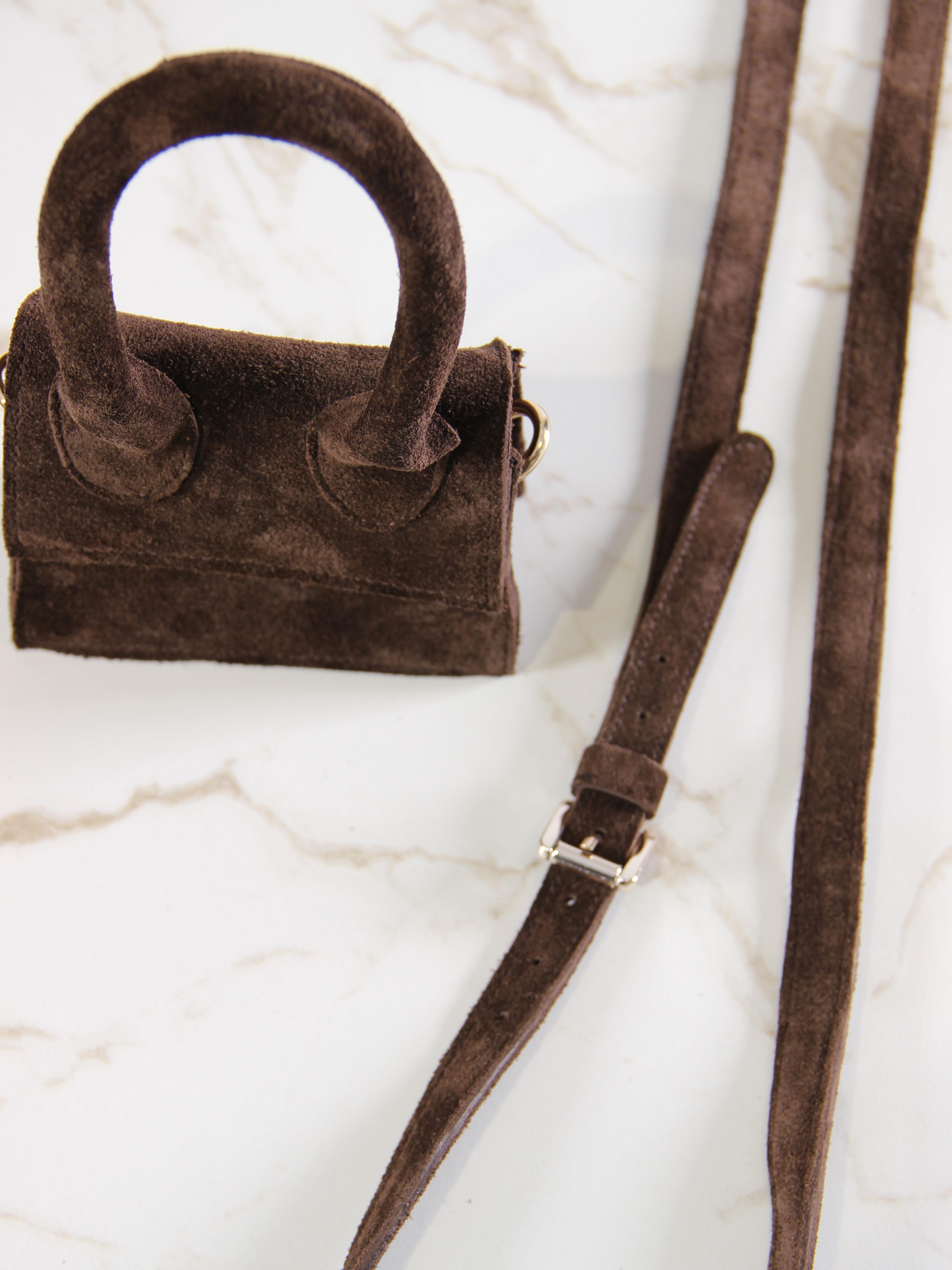 картинка Сумка ED`ART  J 01.Коричневая замша от интернет магазина